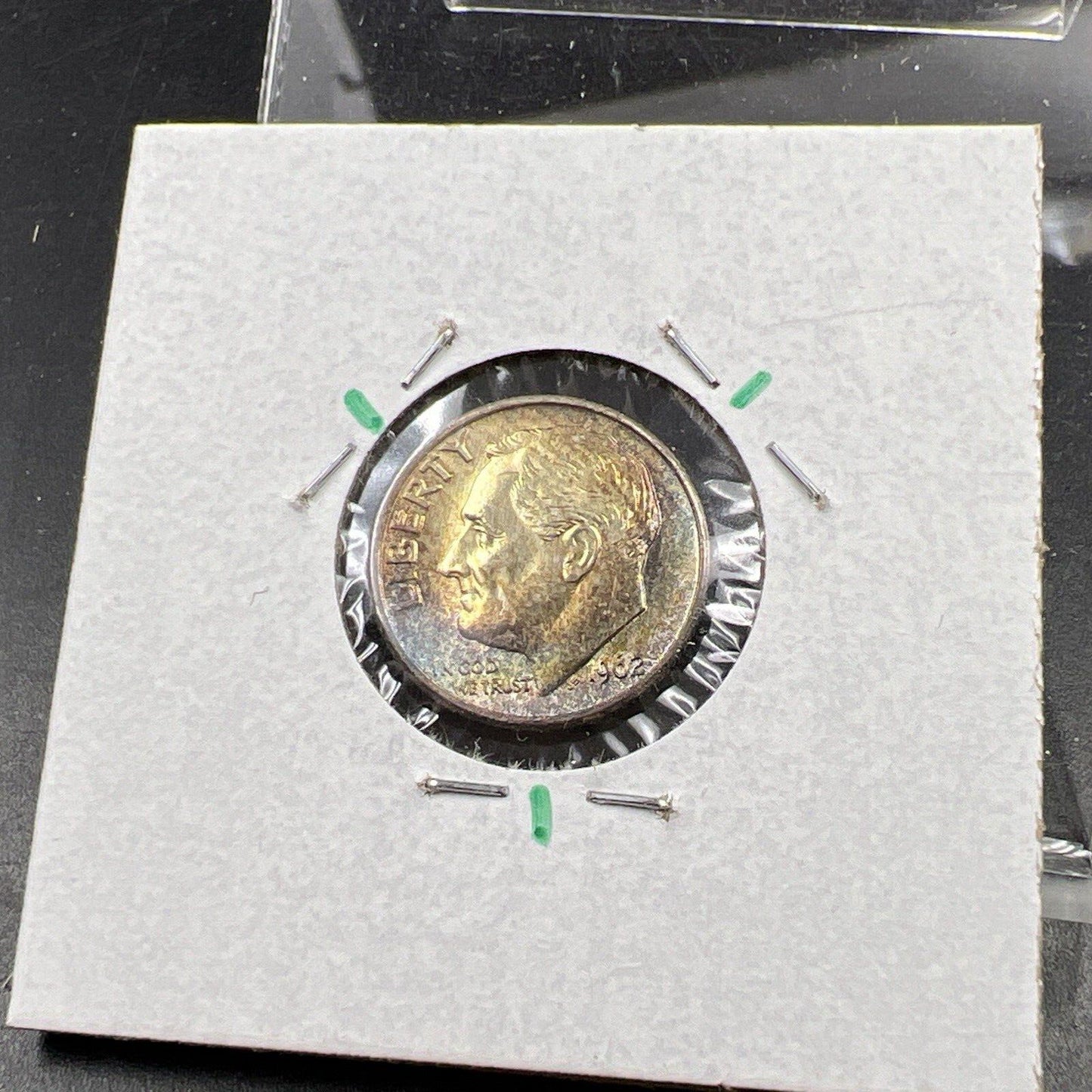 1962 P 10c Roosevelt Dime Coin CH BU PQ * Original Toning Toner SKU#GN3