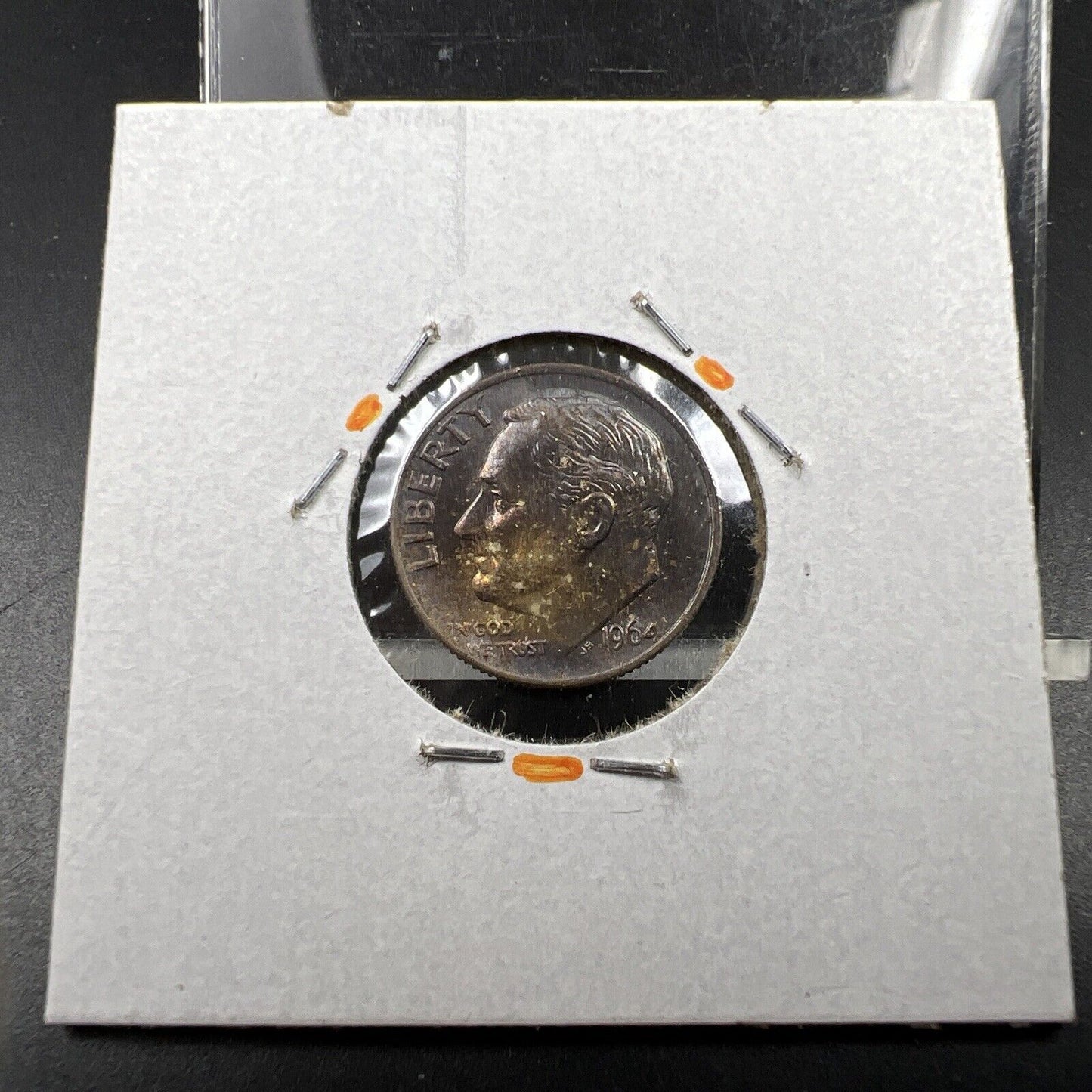 1964 P 10c Roosevelt Dime Coin CH BU PQ Nice Neat Original Toning Toner SKU#OG3