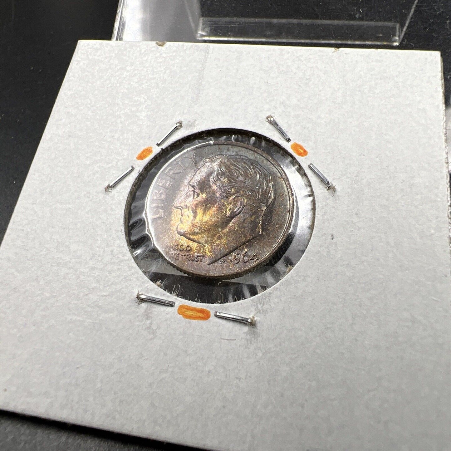 1964 P 10c Roosevelt Dime Coin CH BU PQ Nice Neat Original Toning Toner SKU#OG3