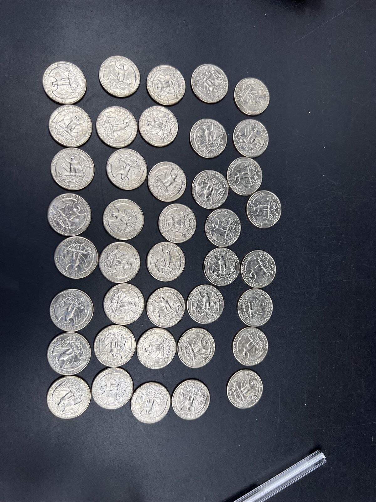 1993 P 25c BU Washington Clad Quarter Roll Choice UNC 40 Coins