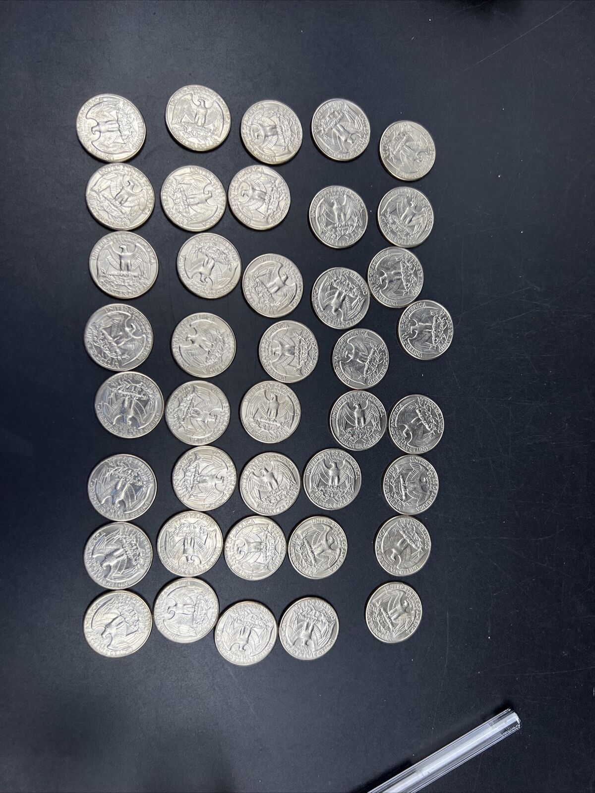 1993 P 25c BU Washington Clad Quarter Roll Choice UNC 40 Coins