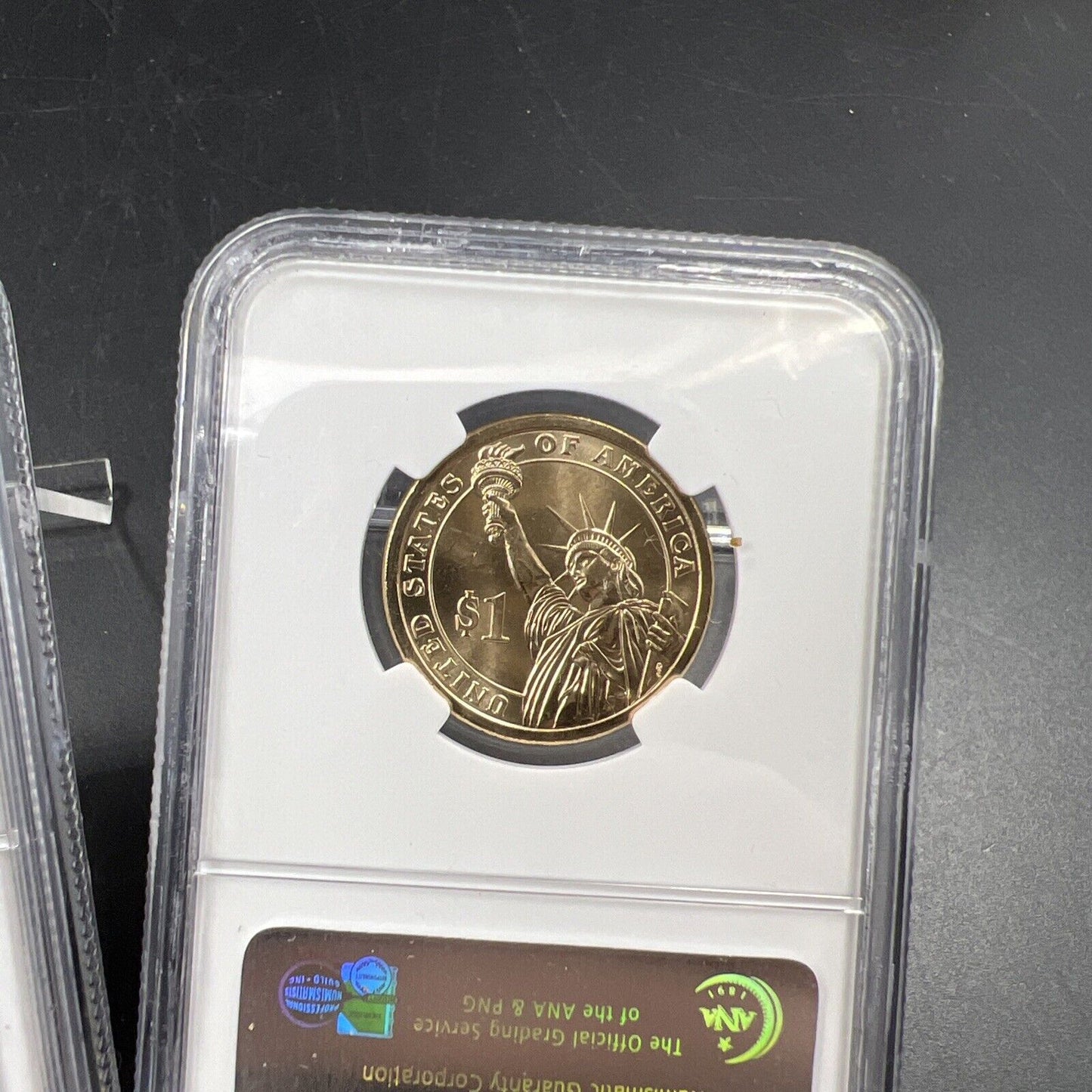 2007 P & D $1 John Adams Presidential Dollar Two Coin Set NGC FDOI BU UNC