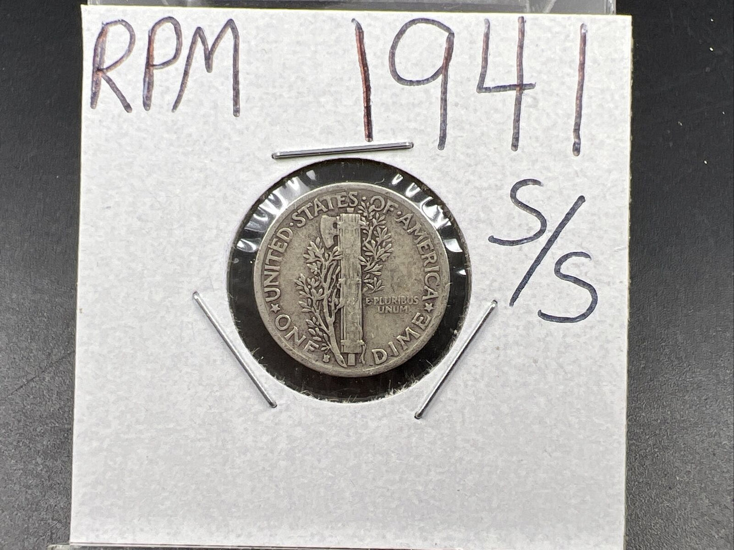 1941 s Mercury Dime Coin Silver Variety S/S RPM Repunched Mint Mark AVG Circ