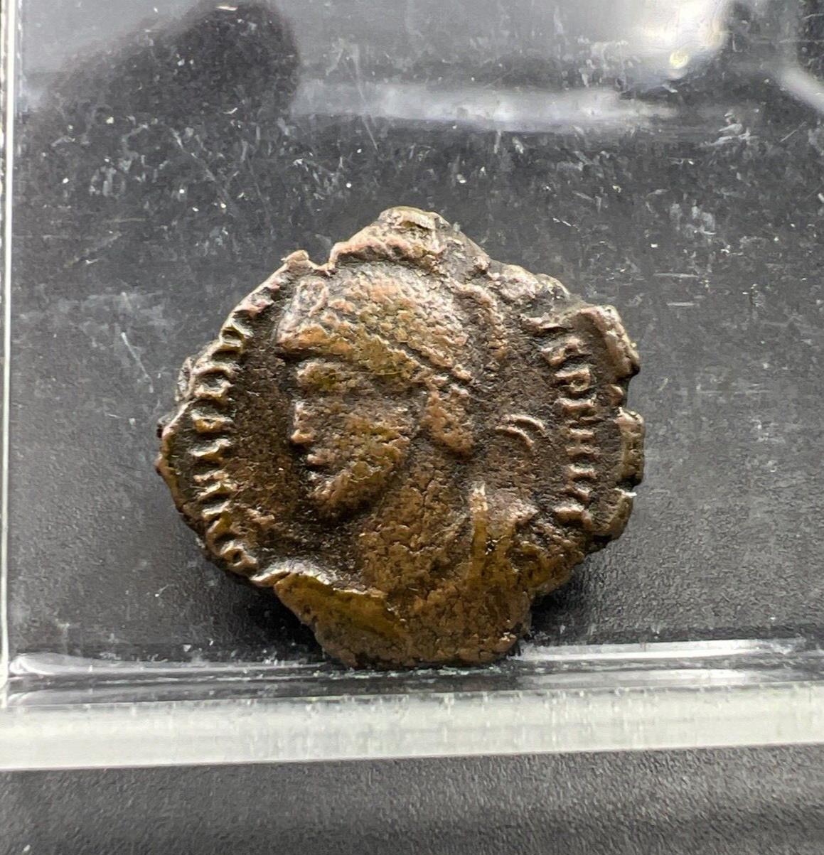 Julian Iulianus II AE 3 Ancient Roman Bronze Coin Reduced Fine c. 361 - 363 AD