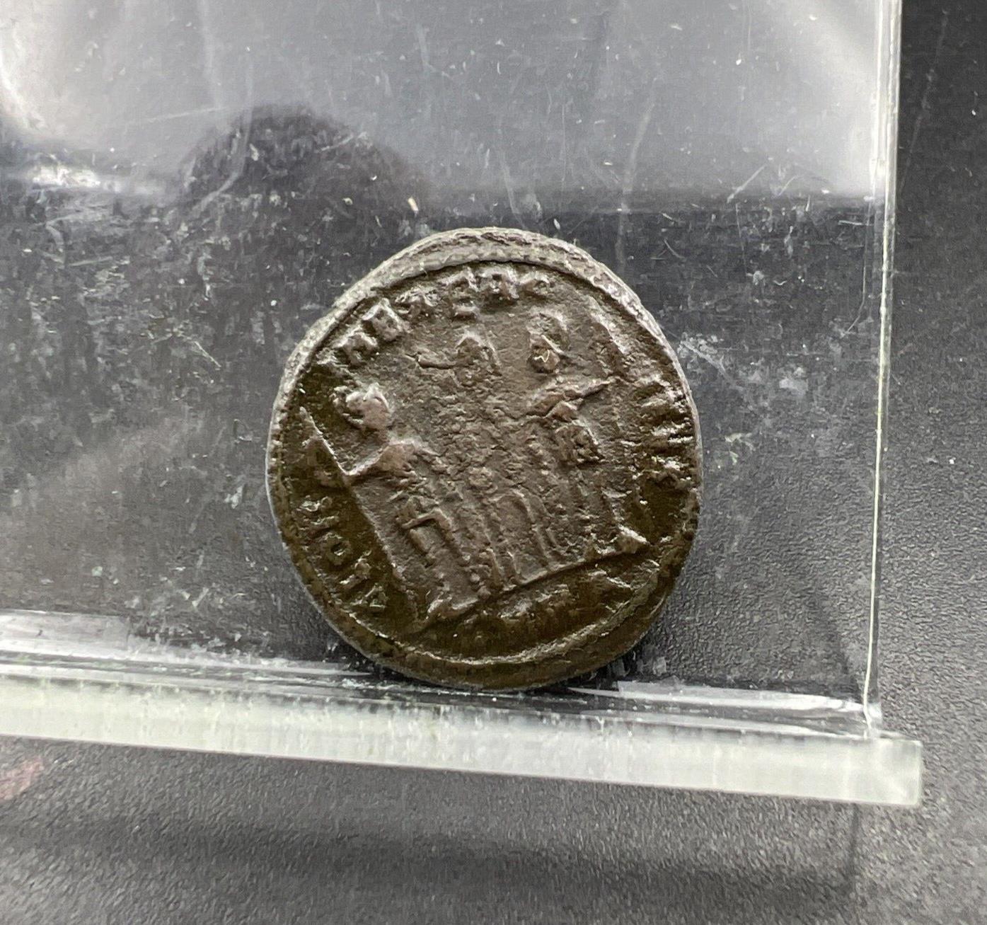 Constantius II Nummus Ancient Roman Bronze Coin c. 330 - 336 AD Fine SKU32124AB