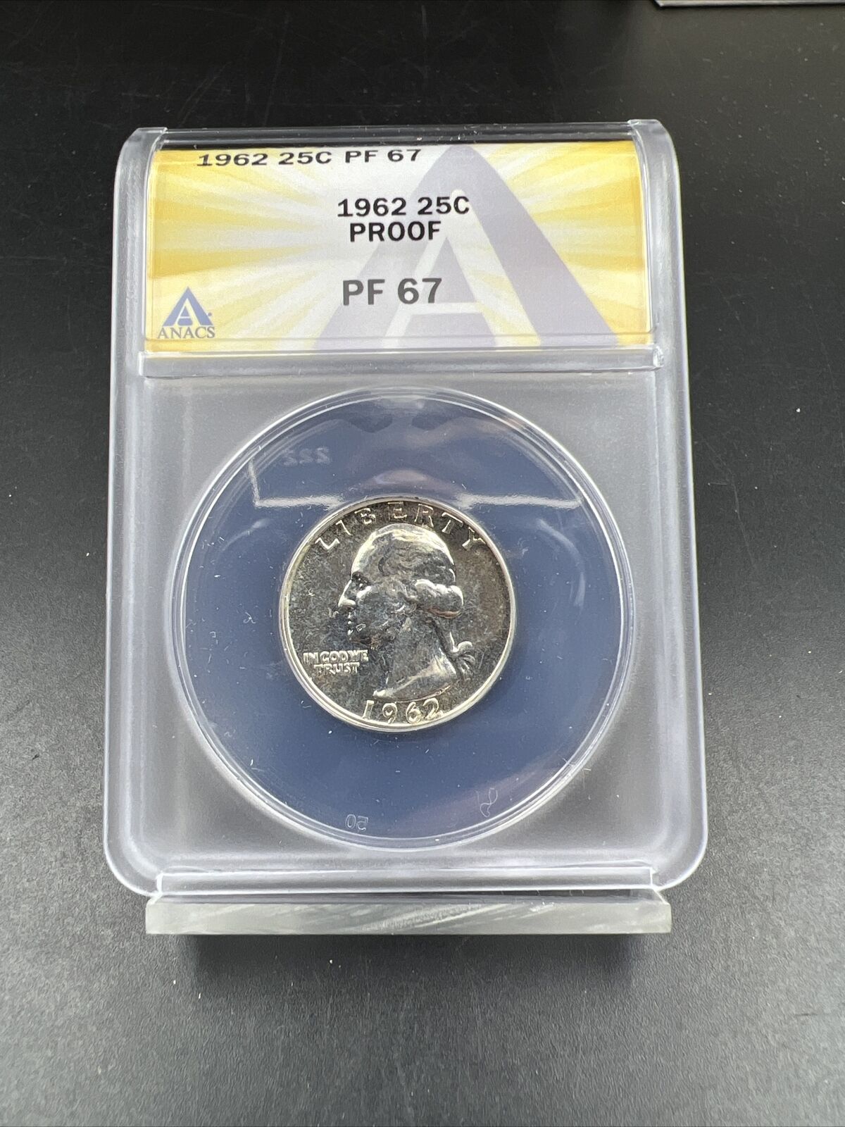 1962 25c Washington Silver Quarter Coin PF67 Gem Proof Certified