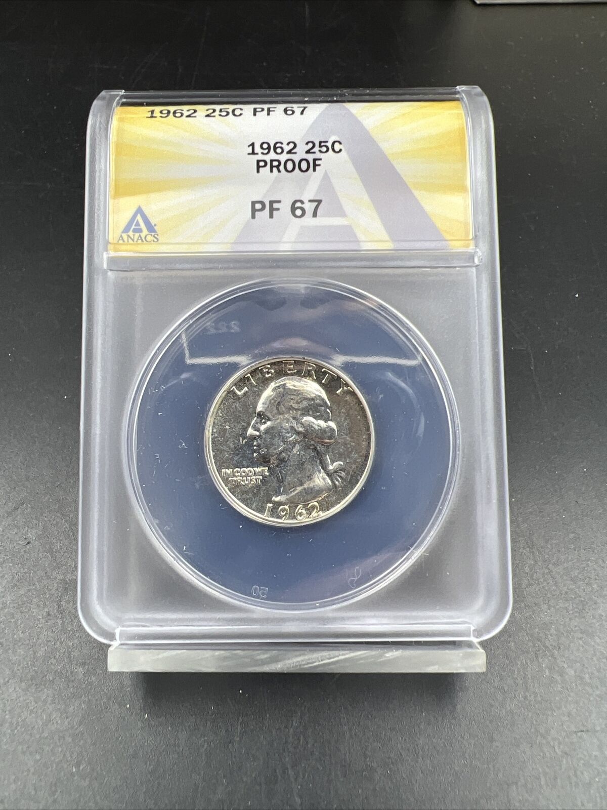 1962 25c Washington Silver Quarter Coin PF67 Gem Proof Certified
