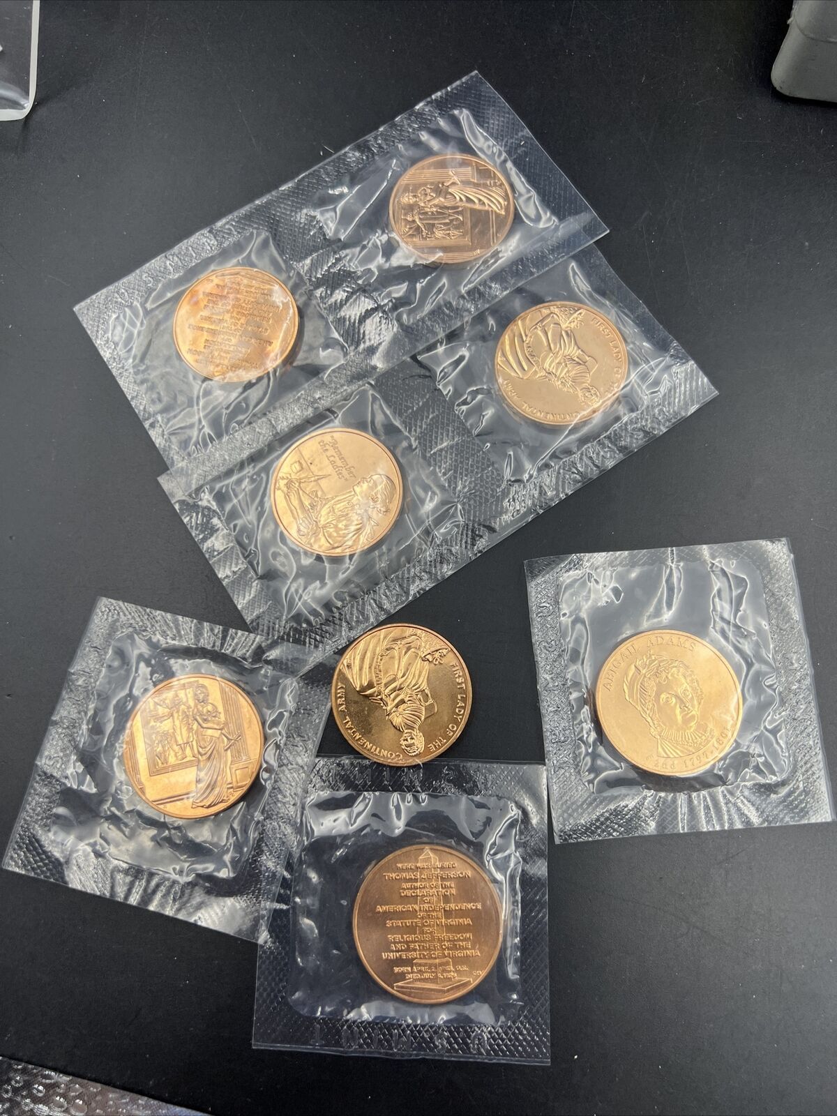 Lot of 2 sets 2007 First Spouse Bronze Medal Series Four-Medal 8 Medals Total