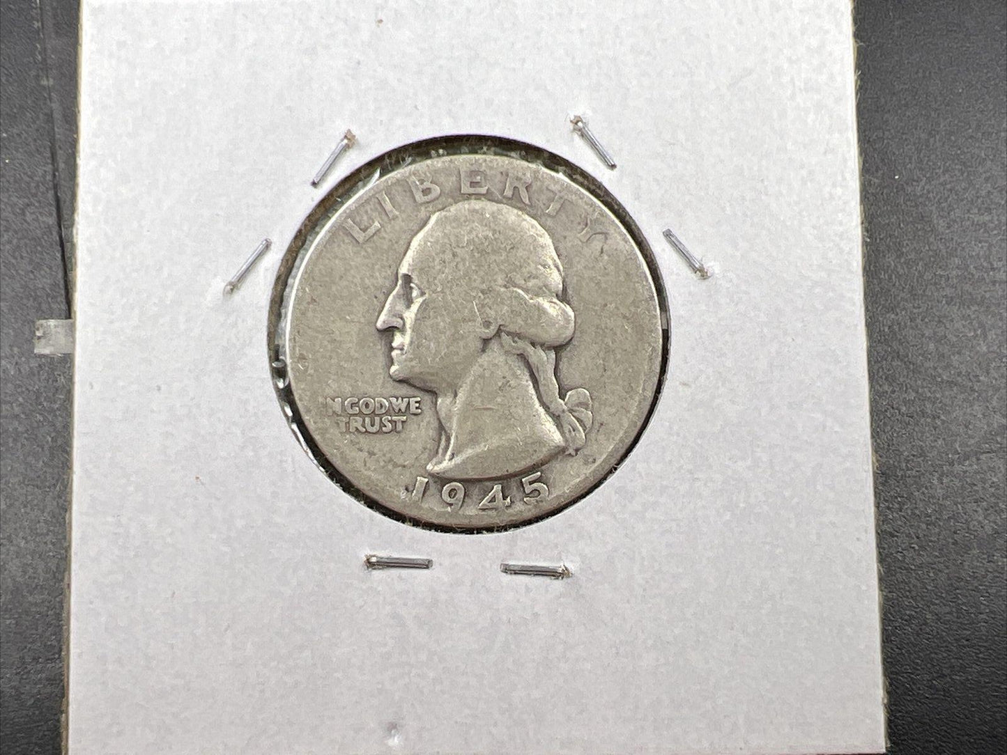 1945 S 25c Washington Silver Quarter Variety Coin RPM S/S AG / G Circ