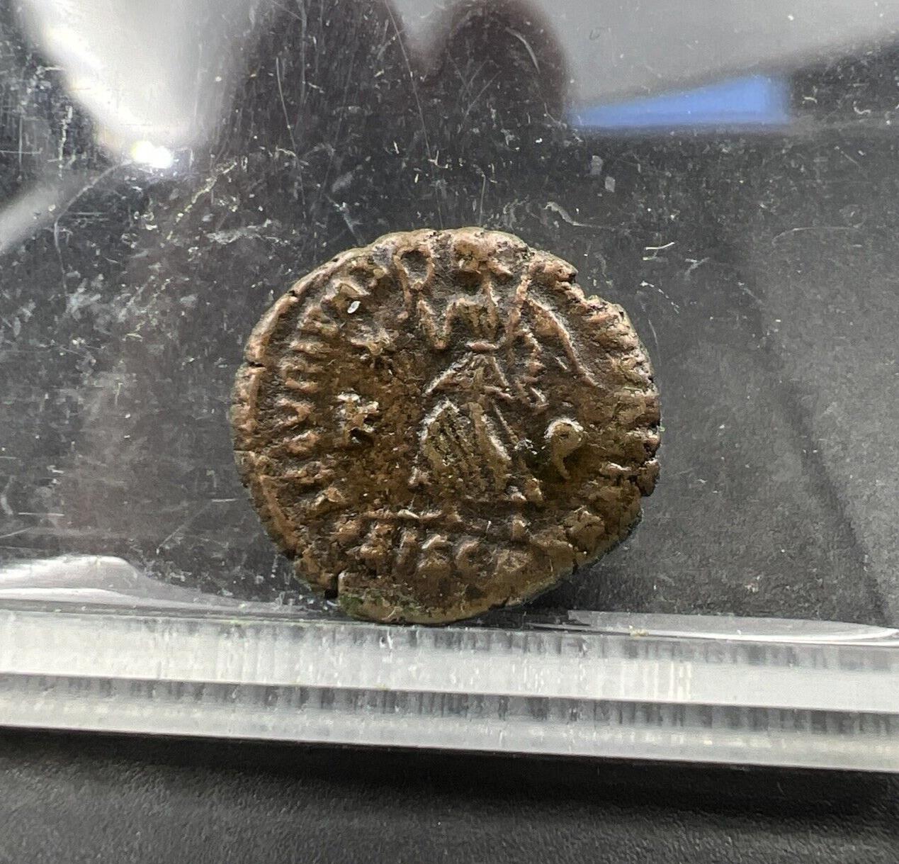 Roman Emperor Valens AE3 Ancient Bronze Coin VF Circ c. 364 - 378 AD