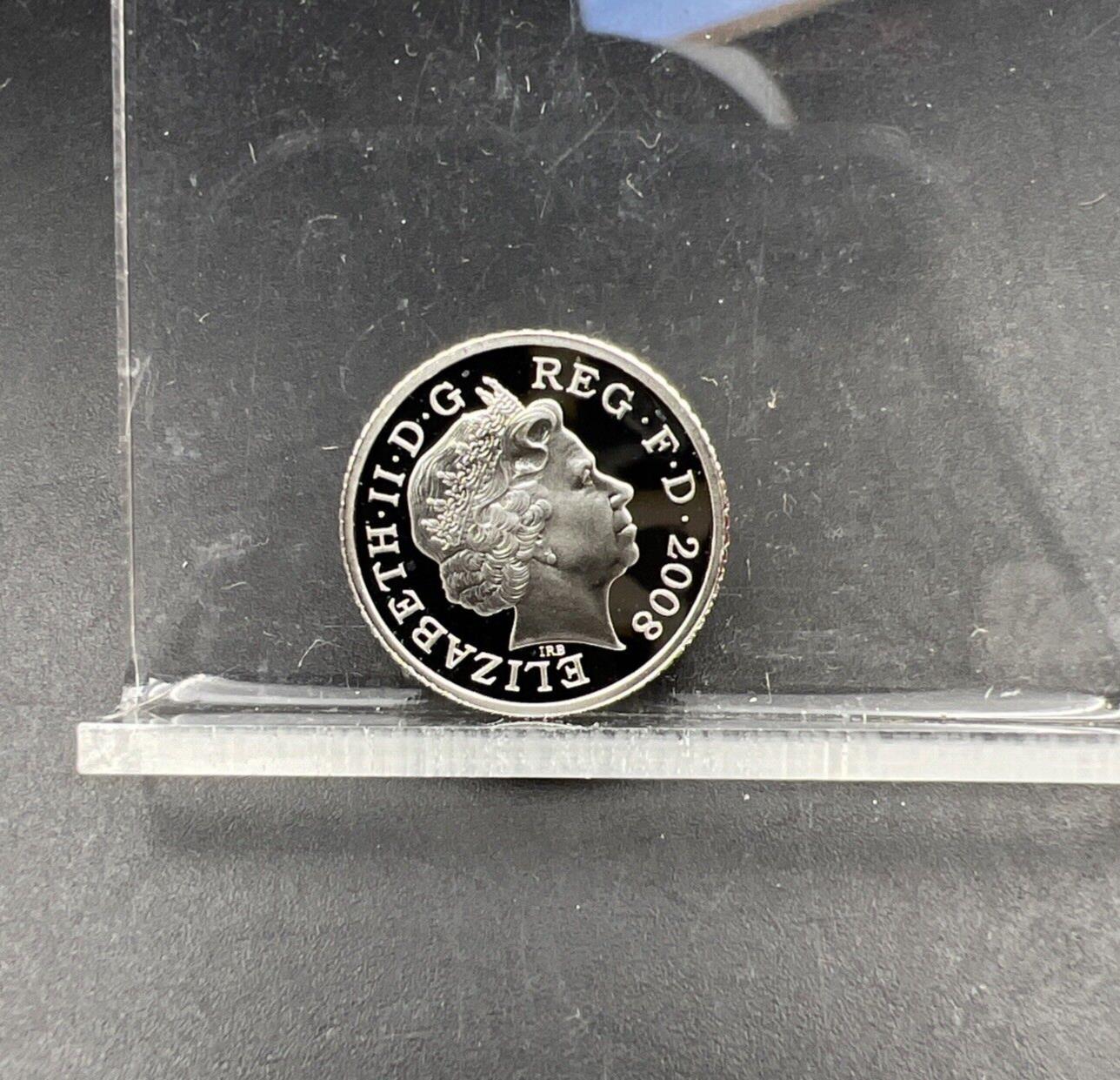 2008 Piedfort 5p United Kingdom Sterling Silver 5 Pence Coin Gem Royal Mint #1