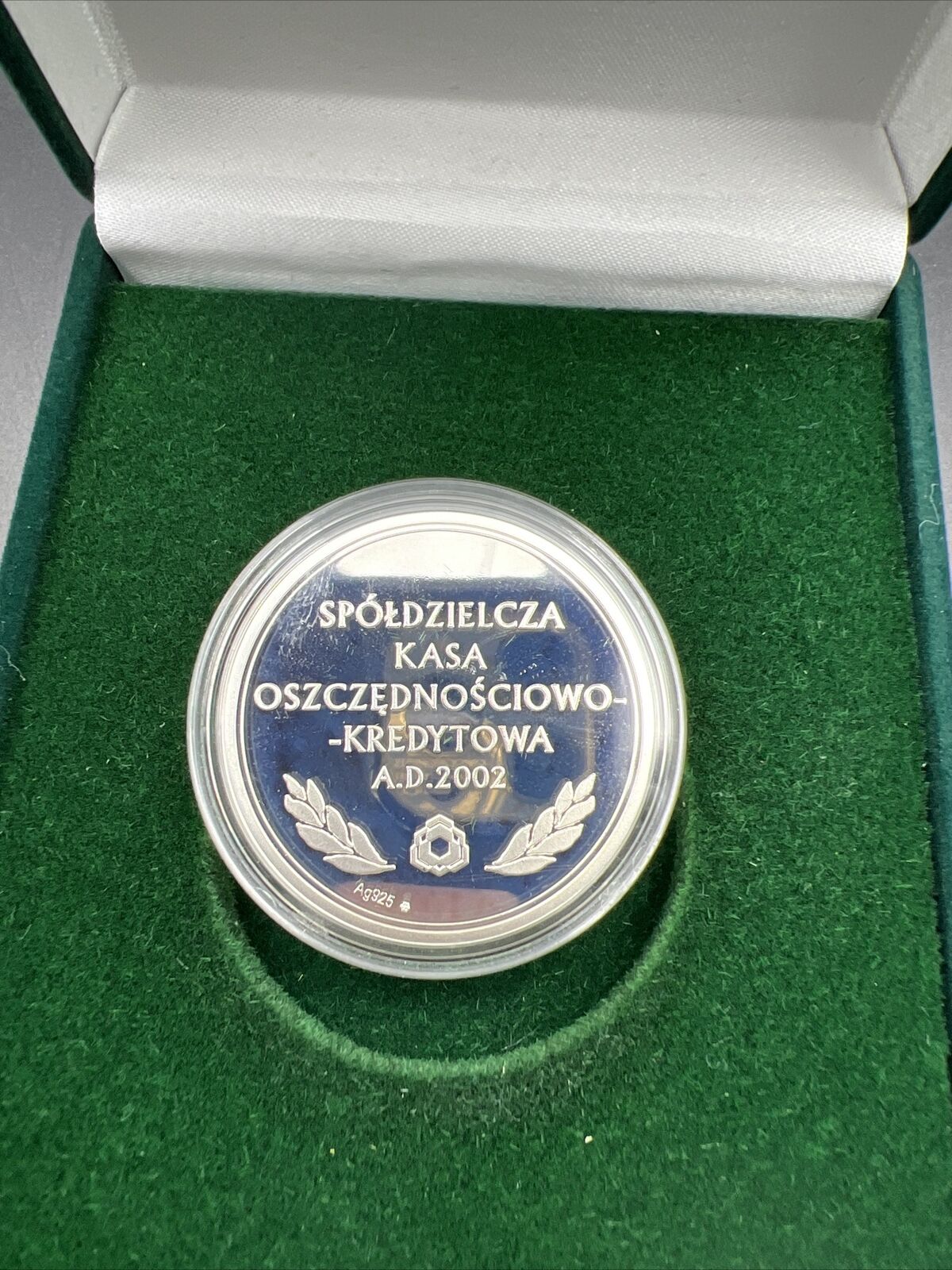 2002 Czechoslovakia .925 Sterling Silver Medal Coin in Box