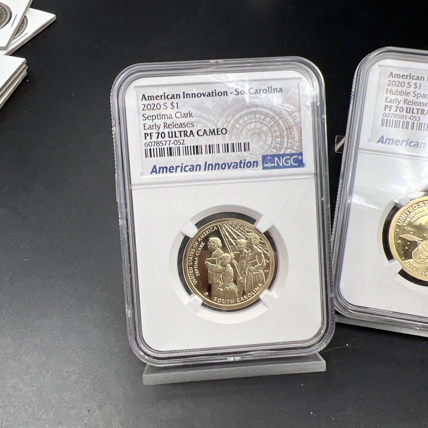 Lot of 4 PF70 NGC 2020 2019 Innovation Dollars Gerber Hubble Clark & Stars