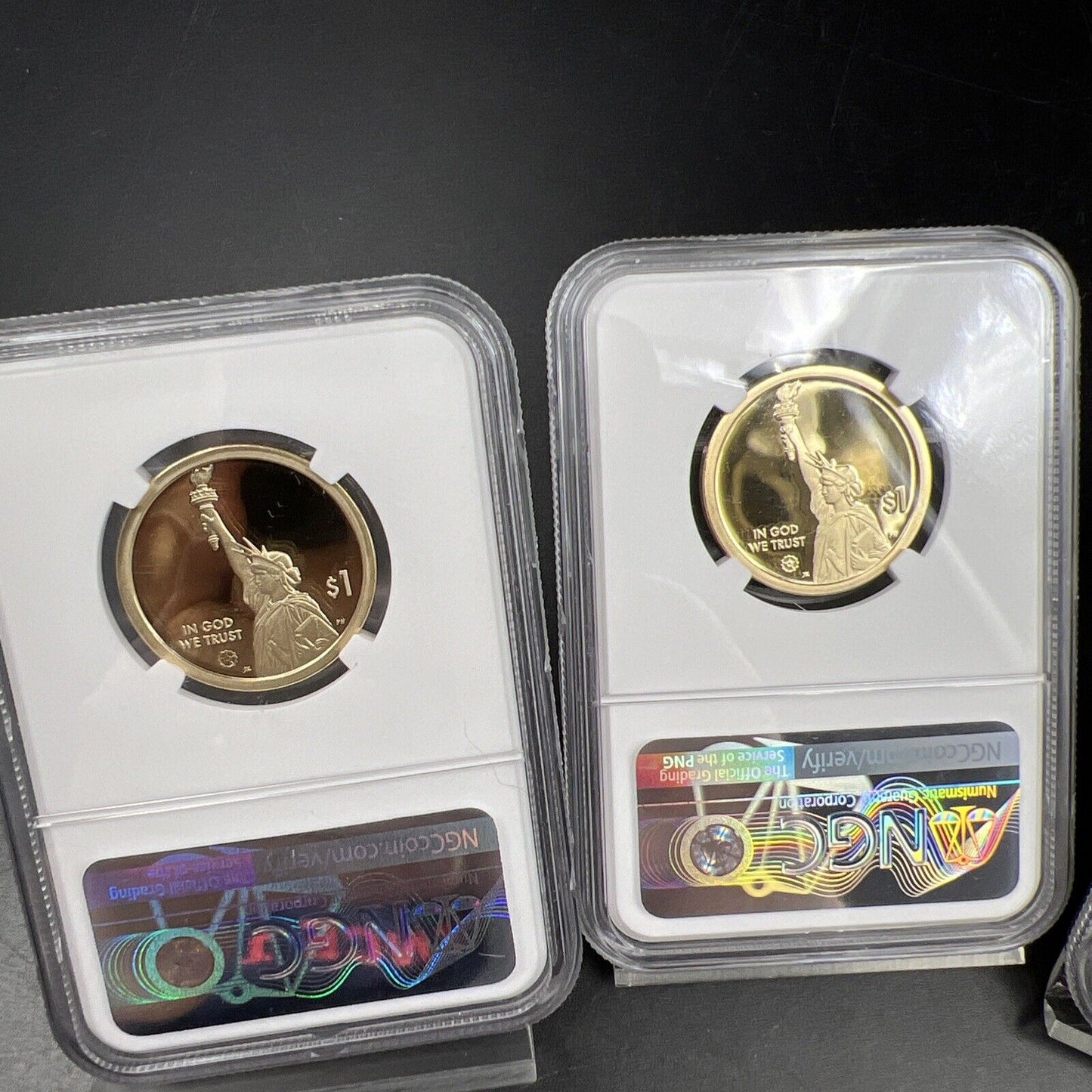 Lot of 4 PF70 NGC 2020 2019 Innovation Dollars Gerber Hubble Clark & Stars