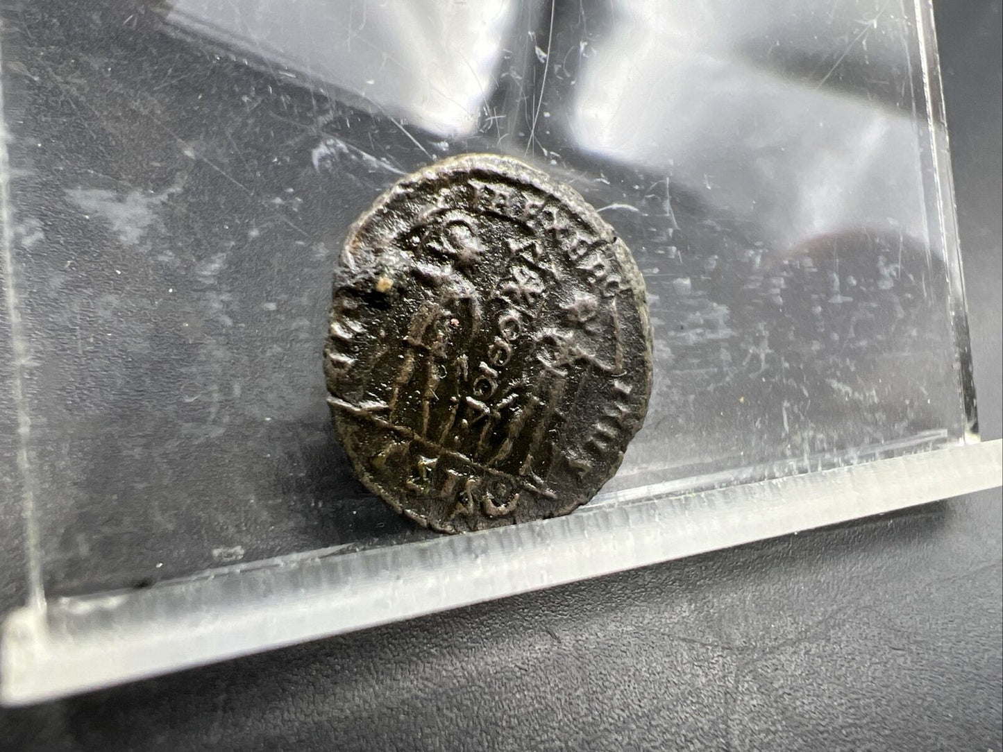 Constantius II 336 - 337 Ancient Roman AE 4 Bronze Coin Fine SKU#ZSLD52224 🔍