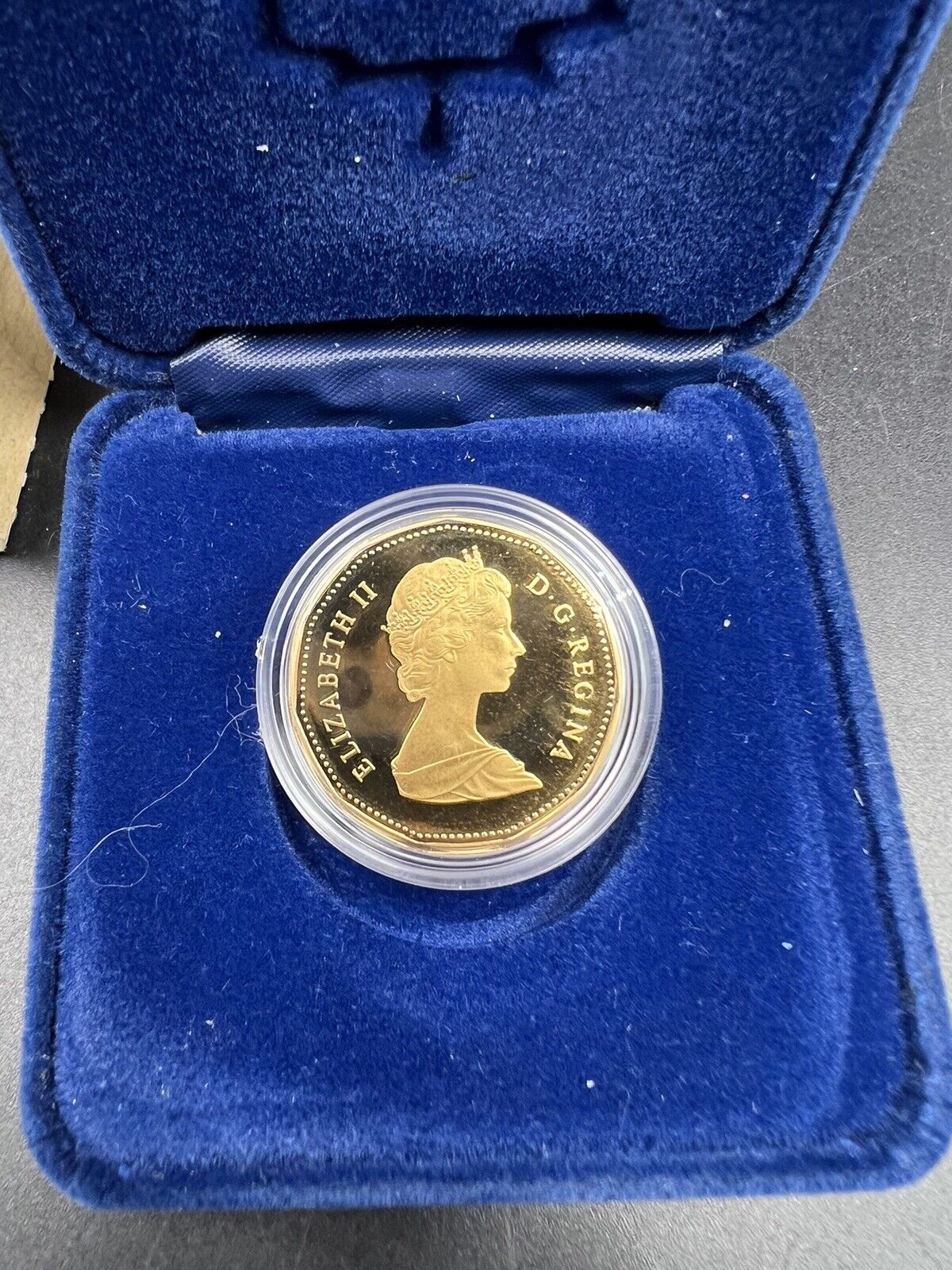 Canada 1987 RRC Gem Proof Loonie Dollar Coin OGP Box & COA #B #