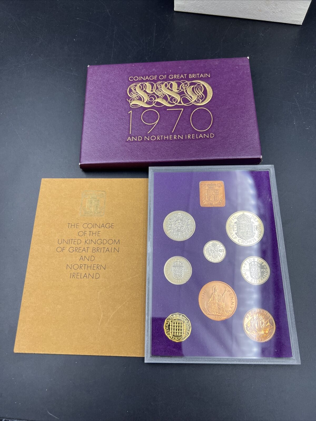 The Decimal Coinage of Great Britain Northern Ireland 1970 Coin Set Neat Toning