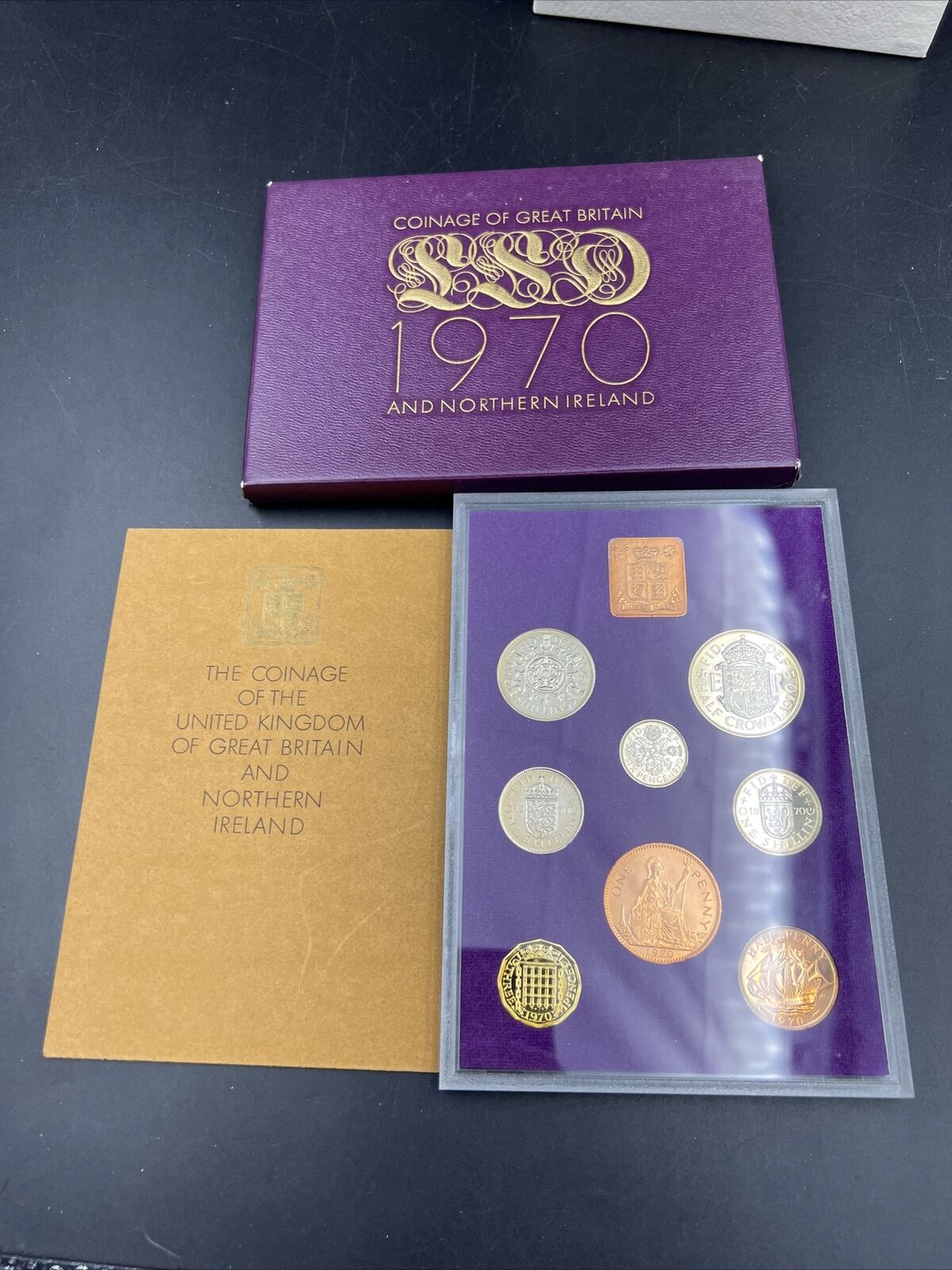 The Decimal Coinage of Great Britain Northern Ireland 1970 Coin Set Neat Toning