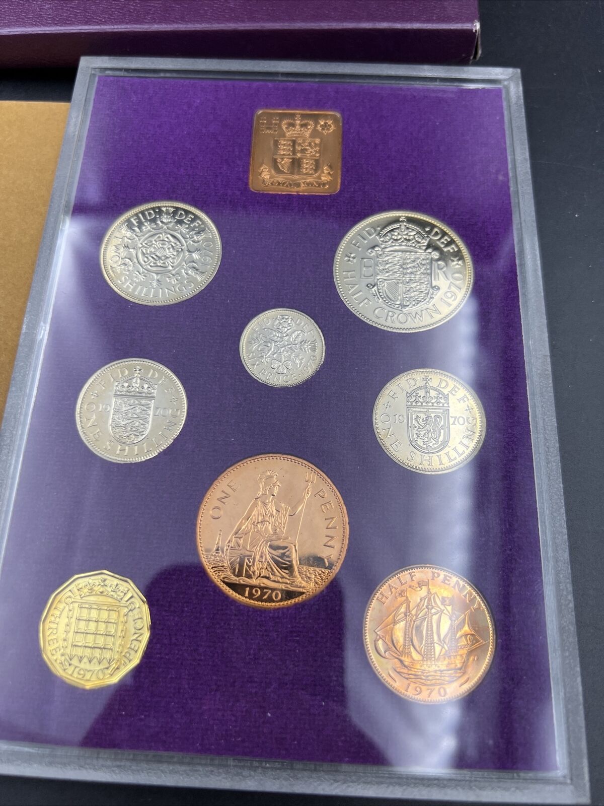 The Decimal Coinage of Great Britain Northern Ireland 1970 Coin Set Neat Toning