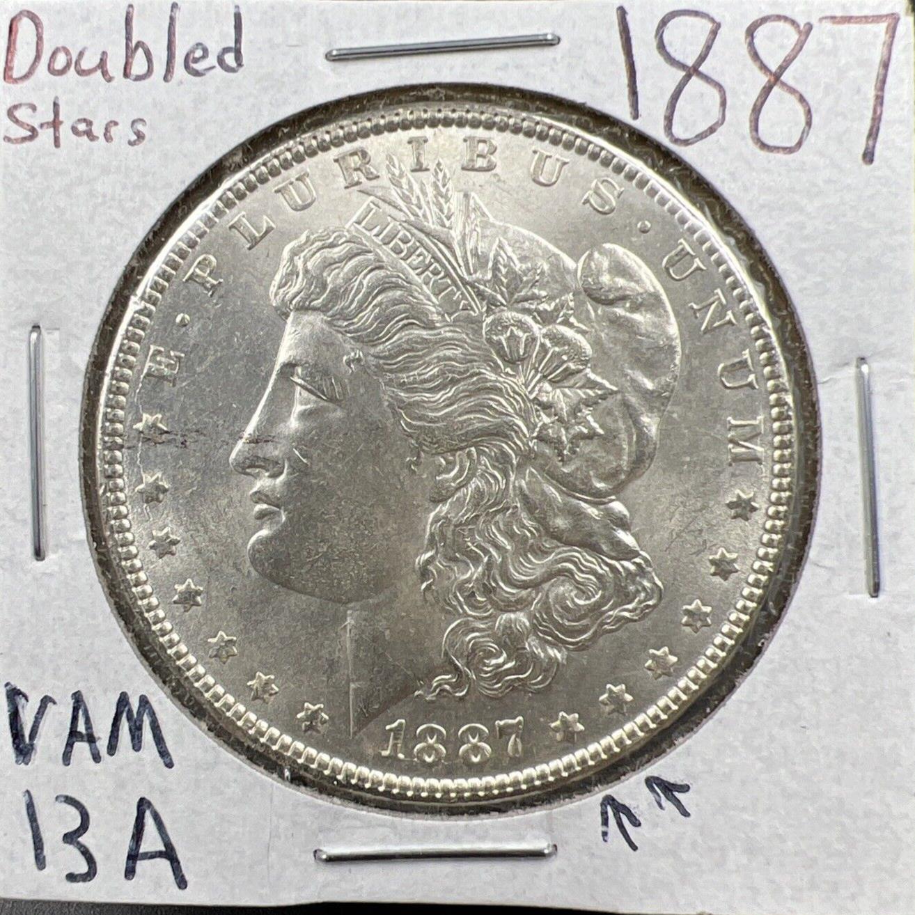 1887 P $1 Morgan Silver Dollar Coin Choice BU UNC VAM 13A Variety DDO & RPM