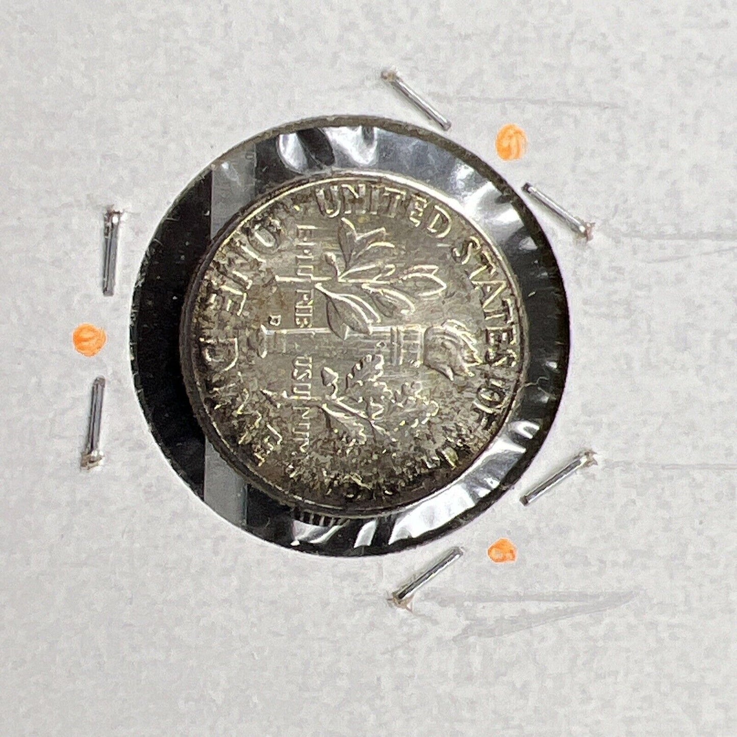 1964 D 10c Roosevelt Dime Coin CH BU Nice Amber Toning Original Toner SKU#OG3