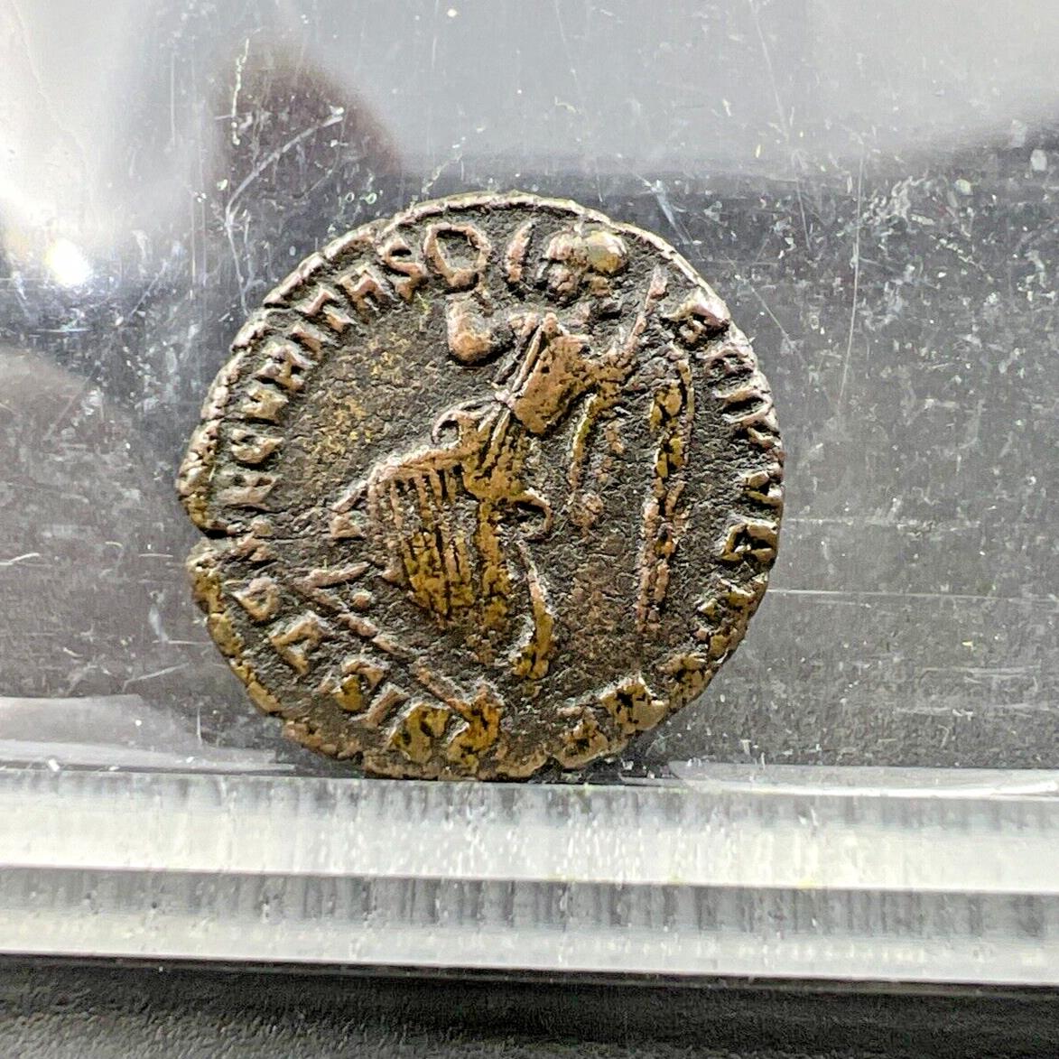 Valentinian I Ancient Roman Bronze Nummus AE 3/4 Coin VG SKU3724G