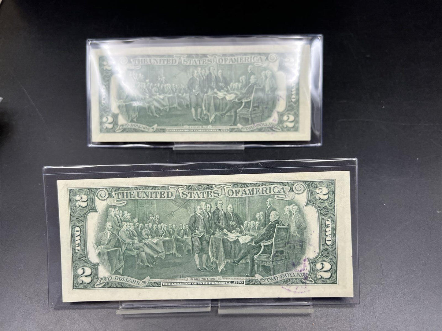 Two Consecutive 1976 $2 Atlanta District FRN Bicentennial Postal Notes #431