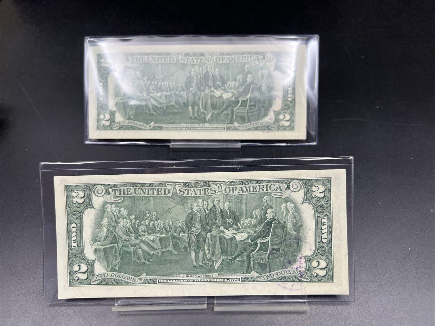 Two Consecutive 1976 $2 Atlanta District FRN Bicentennial Postal Notes #431