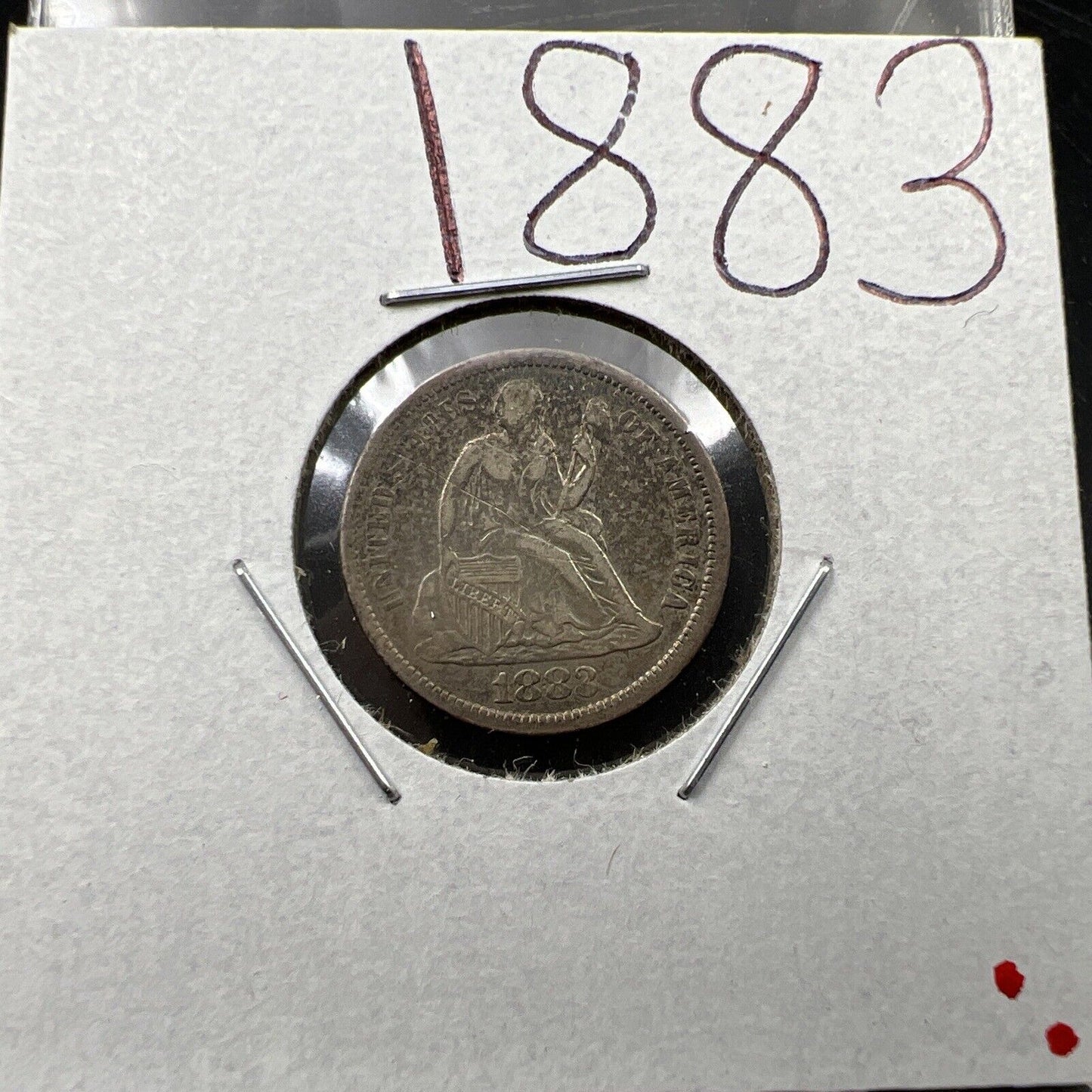 1883 10c Liberty Seated Silver Dime Coin Choice VF Very Fine Circ