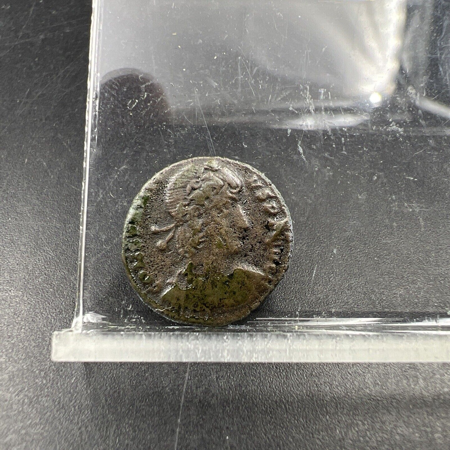 Ancient Roman Bronze Coin Circulated condition uncleaned - SKU #BAF1124BAF