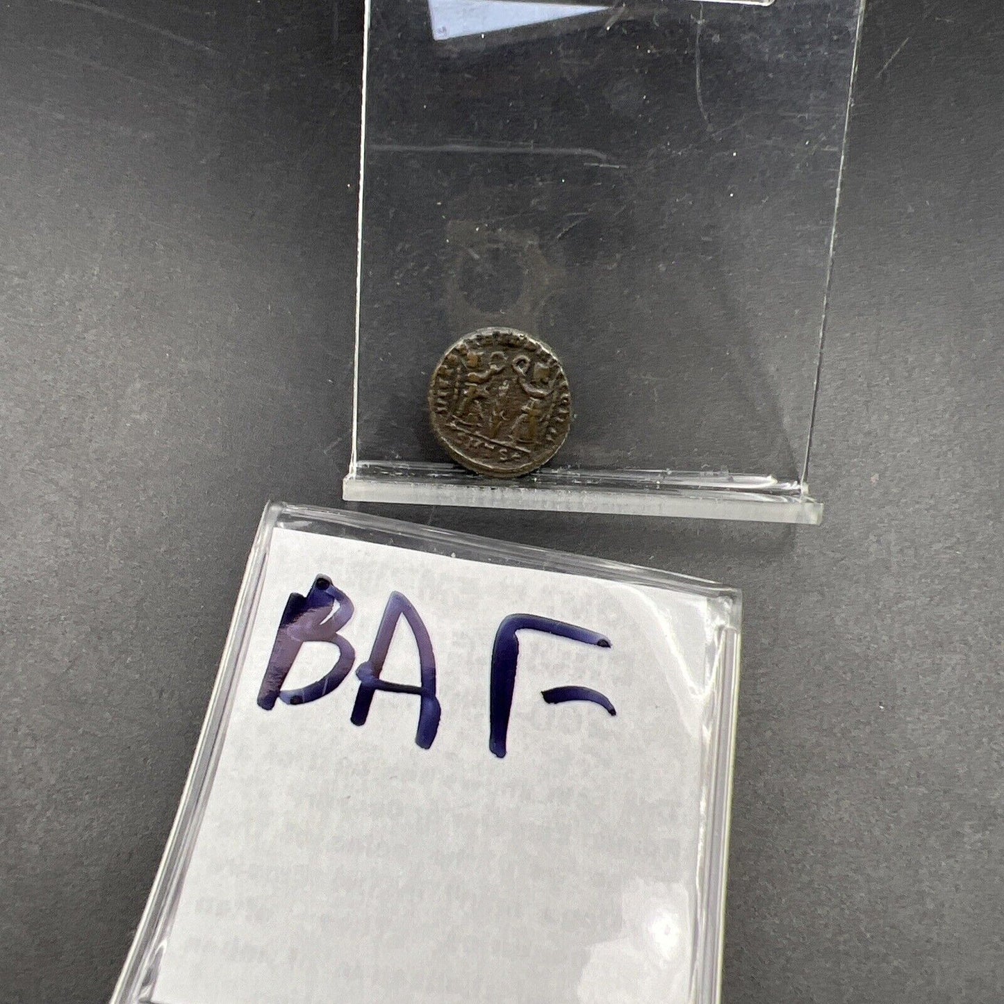 Ancient Roman Bronze Coin Circulated condition uncleaned - SKU #BAF1124BAF