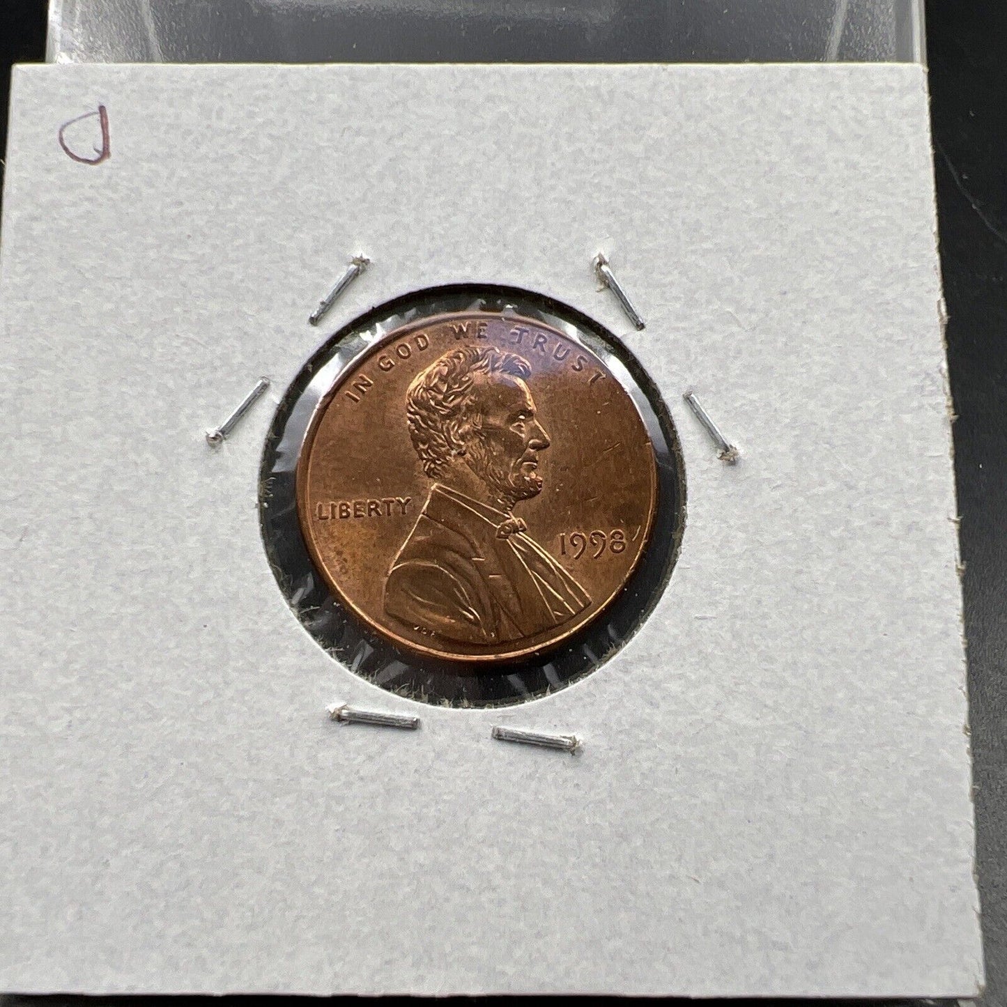 1998 1c Lincoln Memorial One Cent Penny Wide AM Variety CH AU FS-901 #D