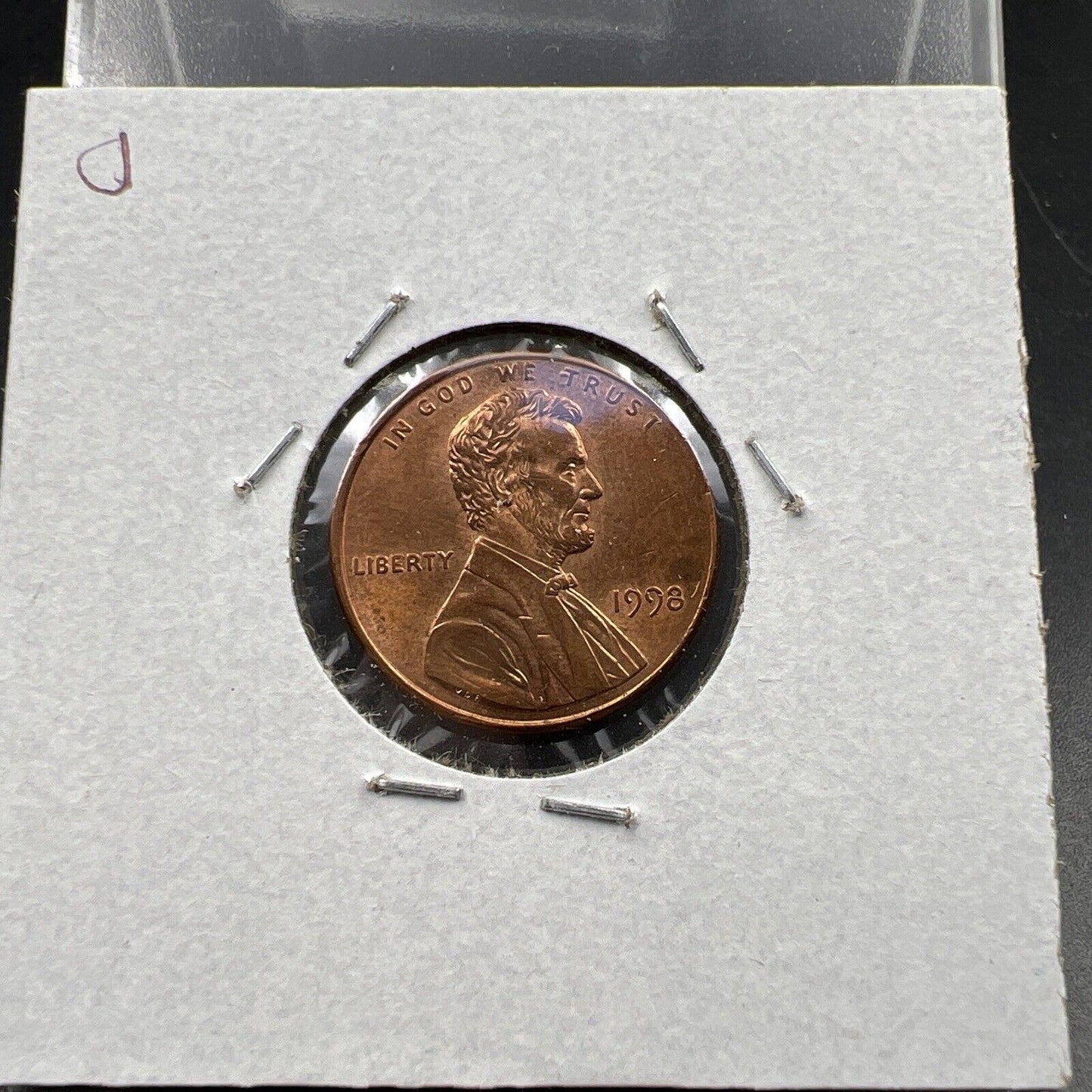 1998 1c Lincoln Memorial One Cent Penny Wide AM Variety CH AU FS-901 #D