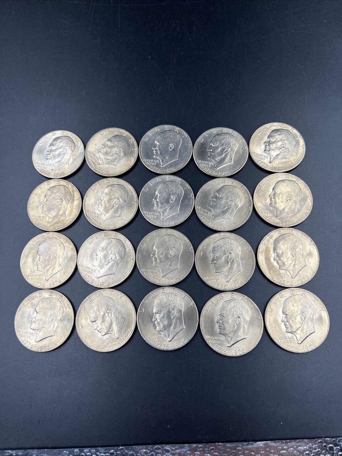 1976 P $1 Type 2 Ike Eisenhower CLAD Dollar 20 Coin Choice BU UNC Roll (exact B)
