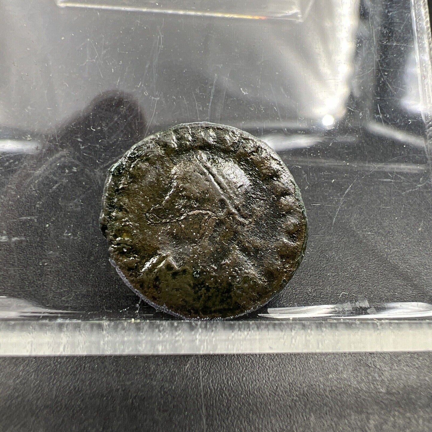 Ancient Roman Bronze Coin Circulated condition uncleaned - SKU #BAC11324BAC