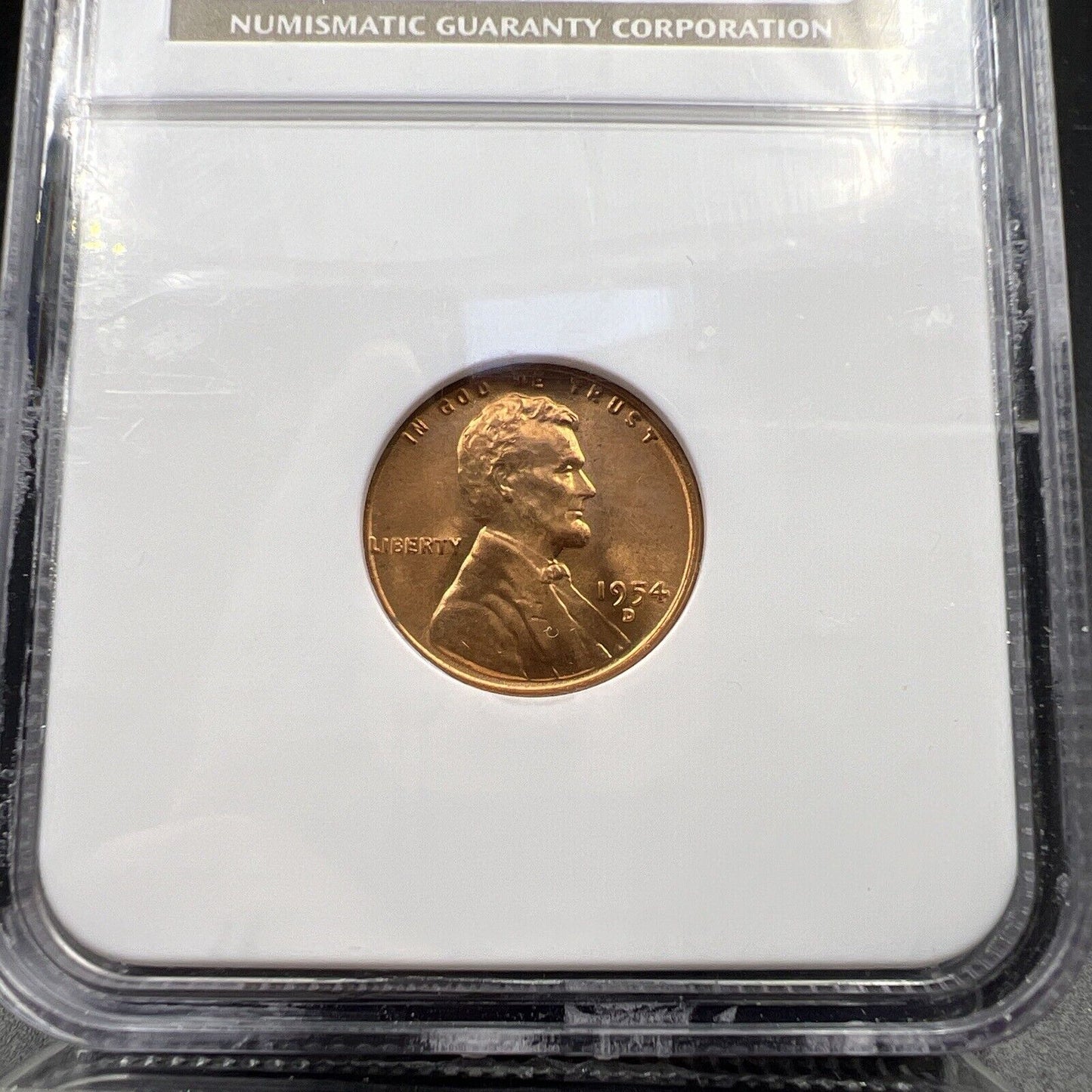 1954 D Lincoln Wheat Cent Penny Coin NGC MS66 RD Gem BU Certified