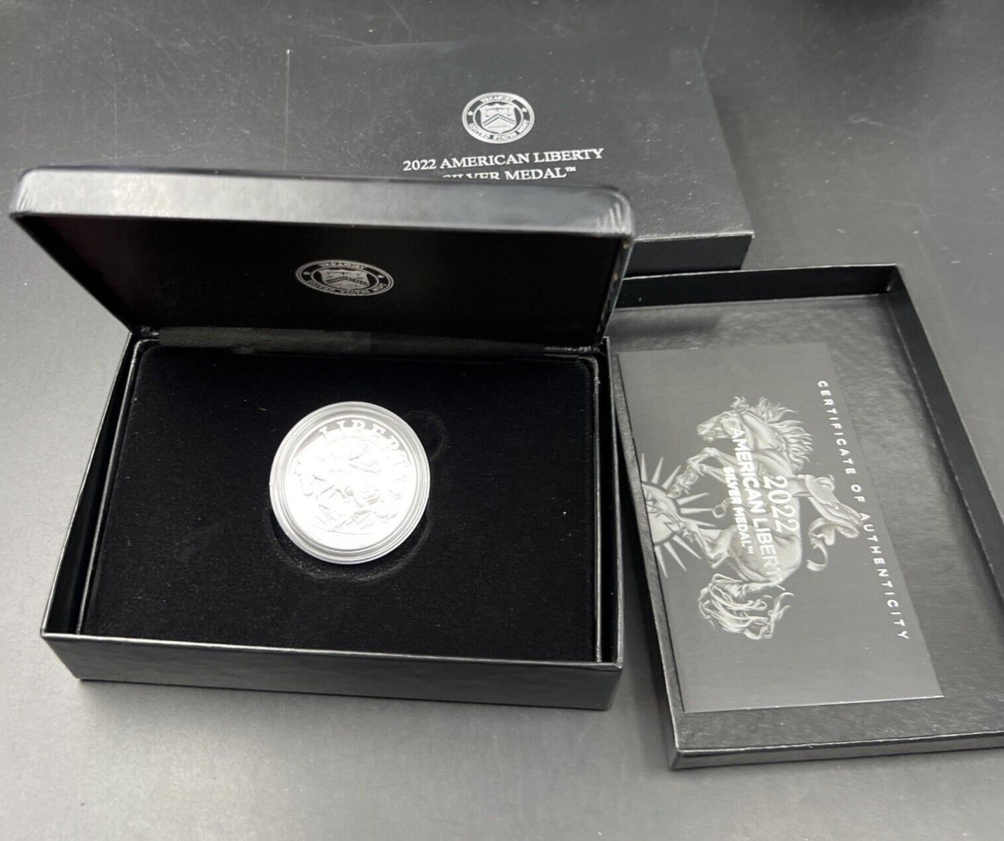 2022 American Liberty Silver Medal OGP Mint Box & COA