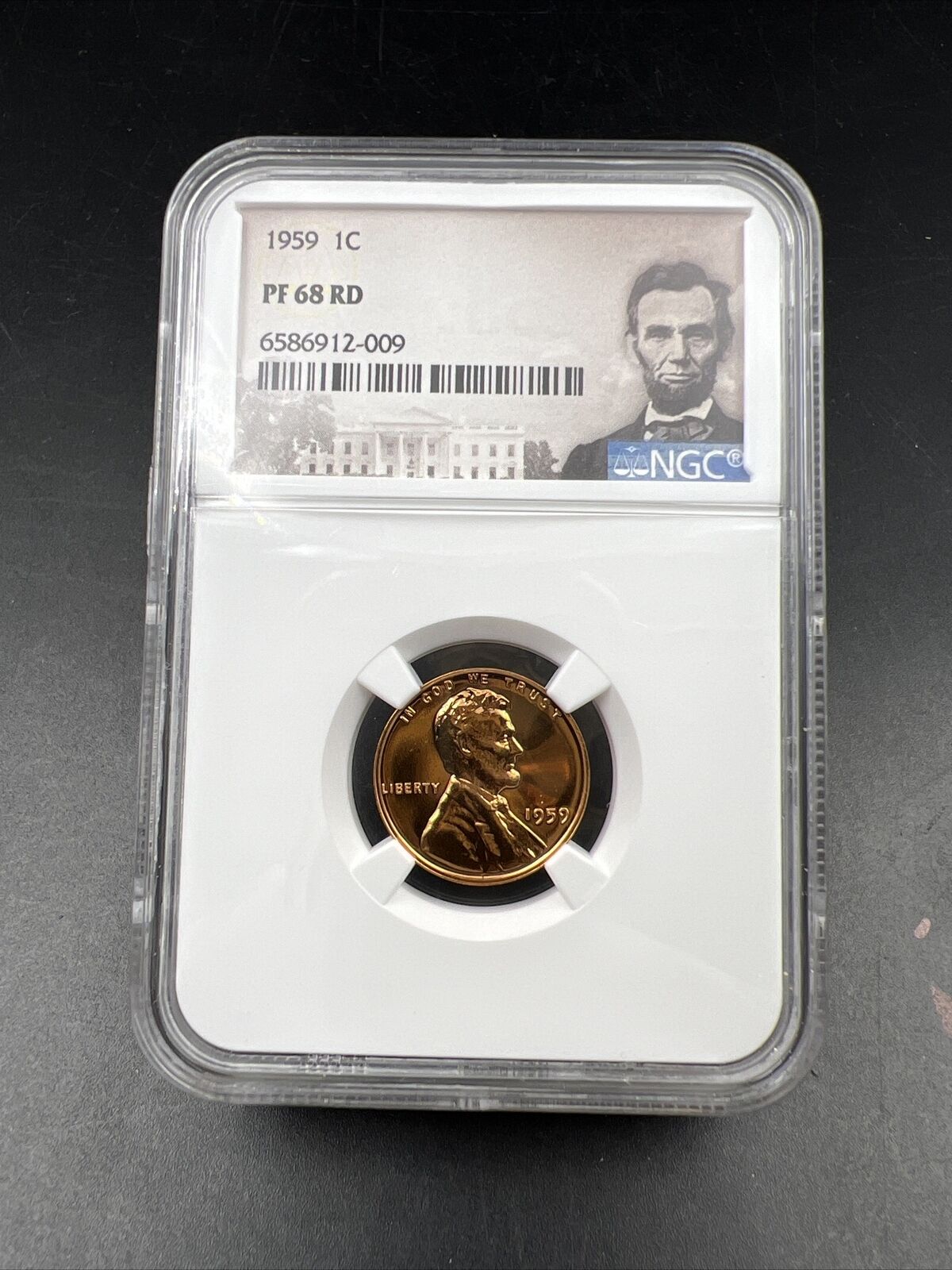 1959 1c Lincoln Memorial Cent Penny Coin PF68 1st Year of Issue Gem Proof #009