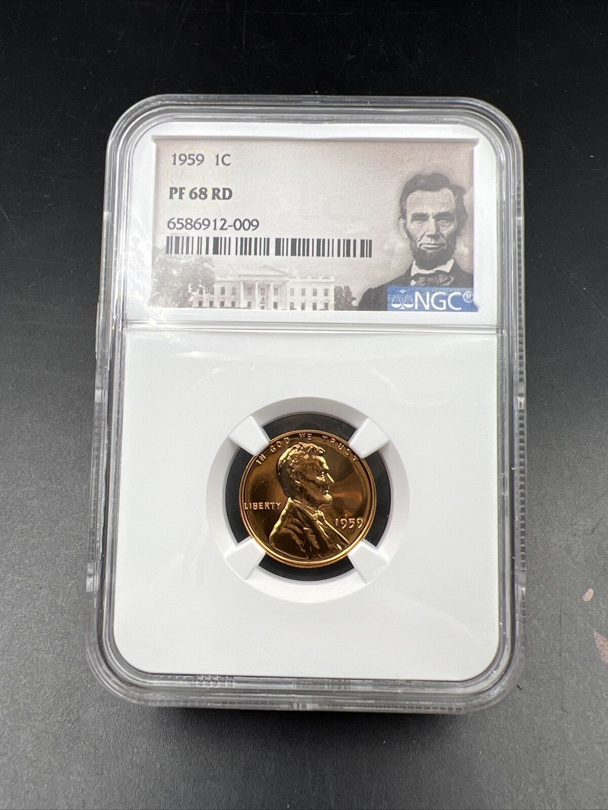 1959 1c Lincoln Memorial Cent Penny Coin PF68 1st Year of Issue Gem Proof #009