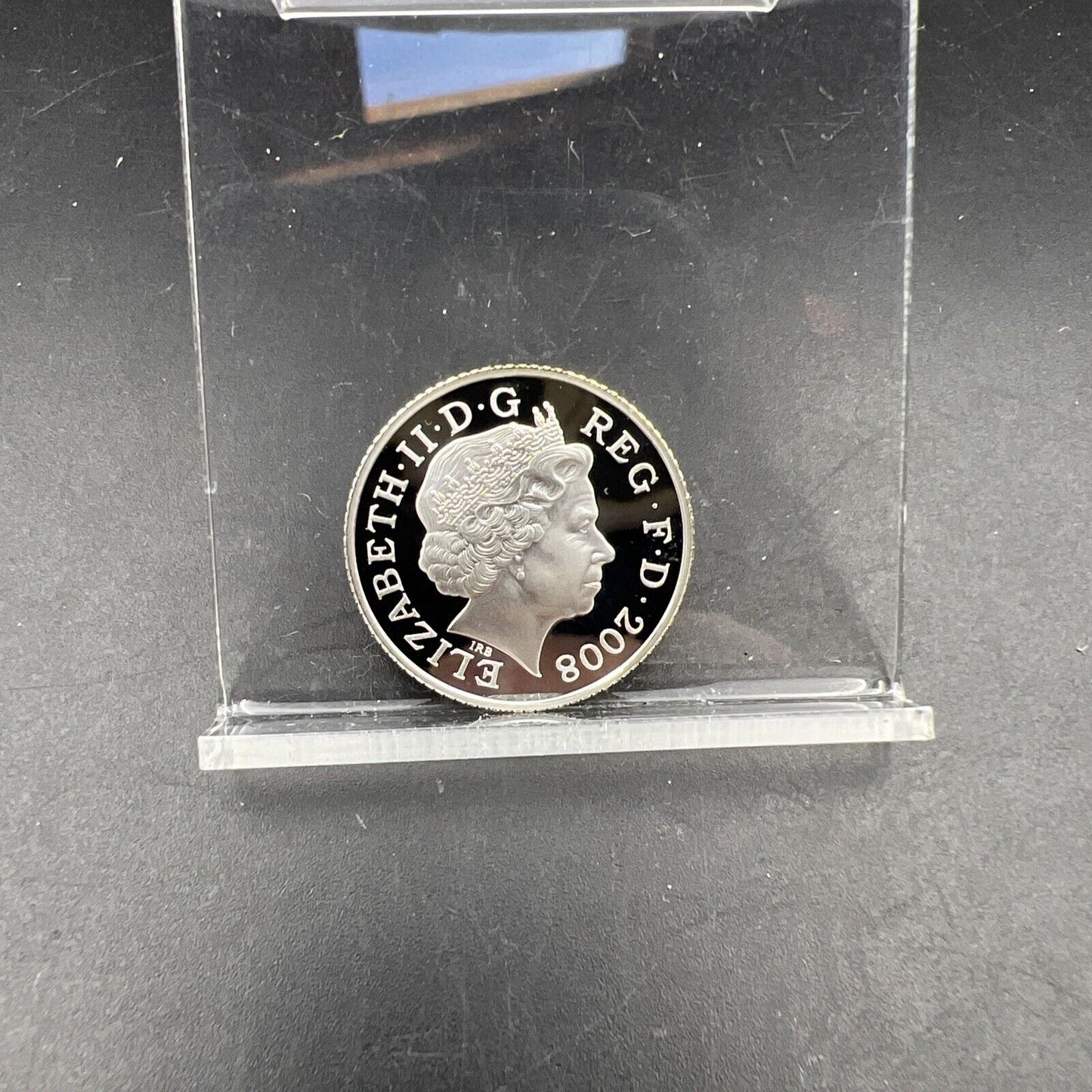 2008 10p United Kingdom Silver 10 Pence Coin Gem Royal Shield #SKU31524
