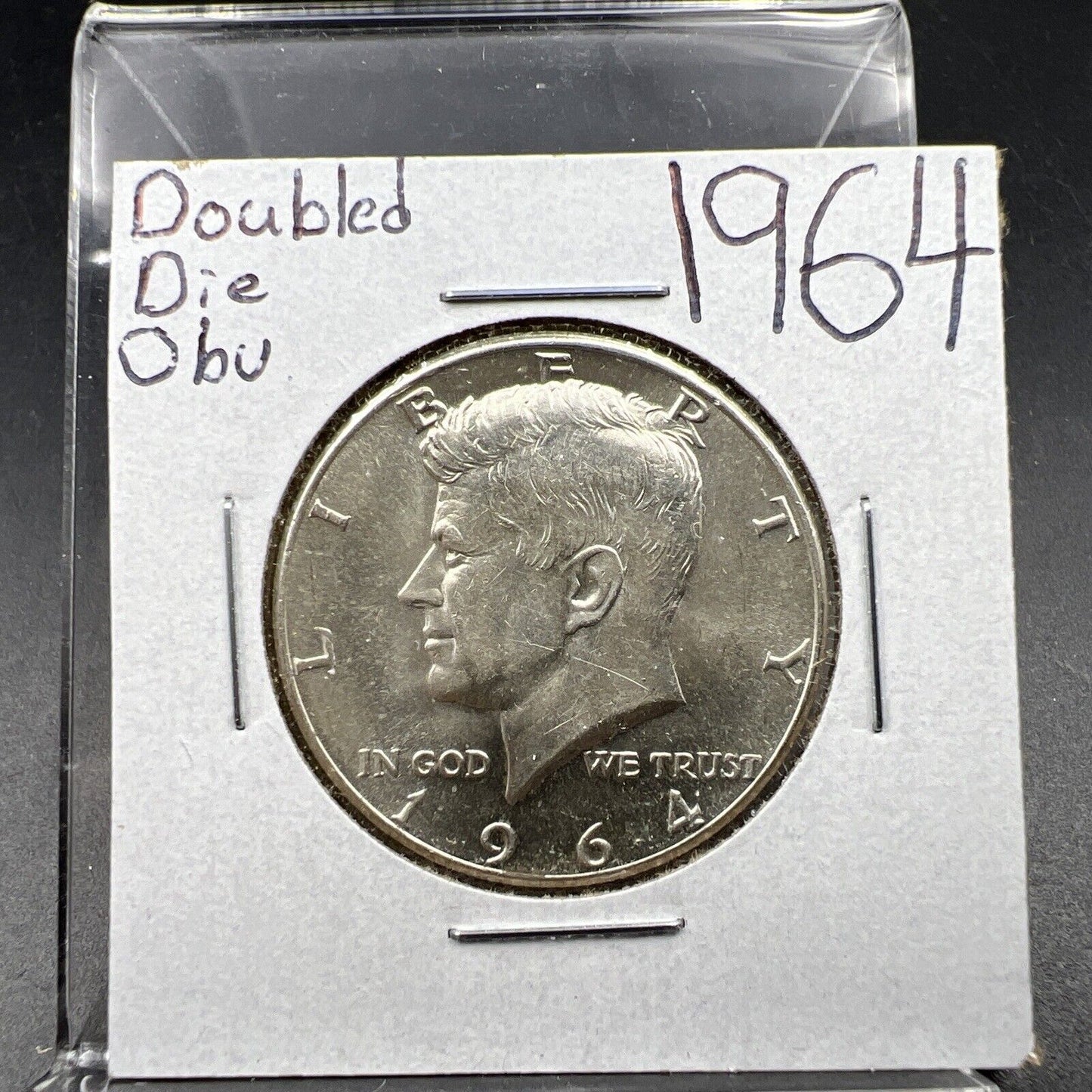 1964 P Kennedy 90% Silver Half Dollar Coin Choice AU About UNC Minor DDO Variety