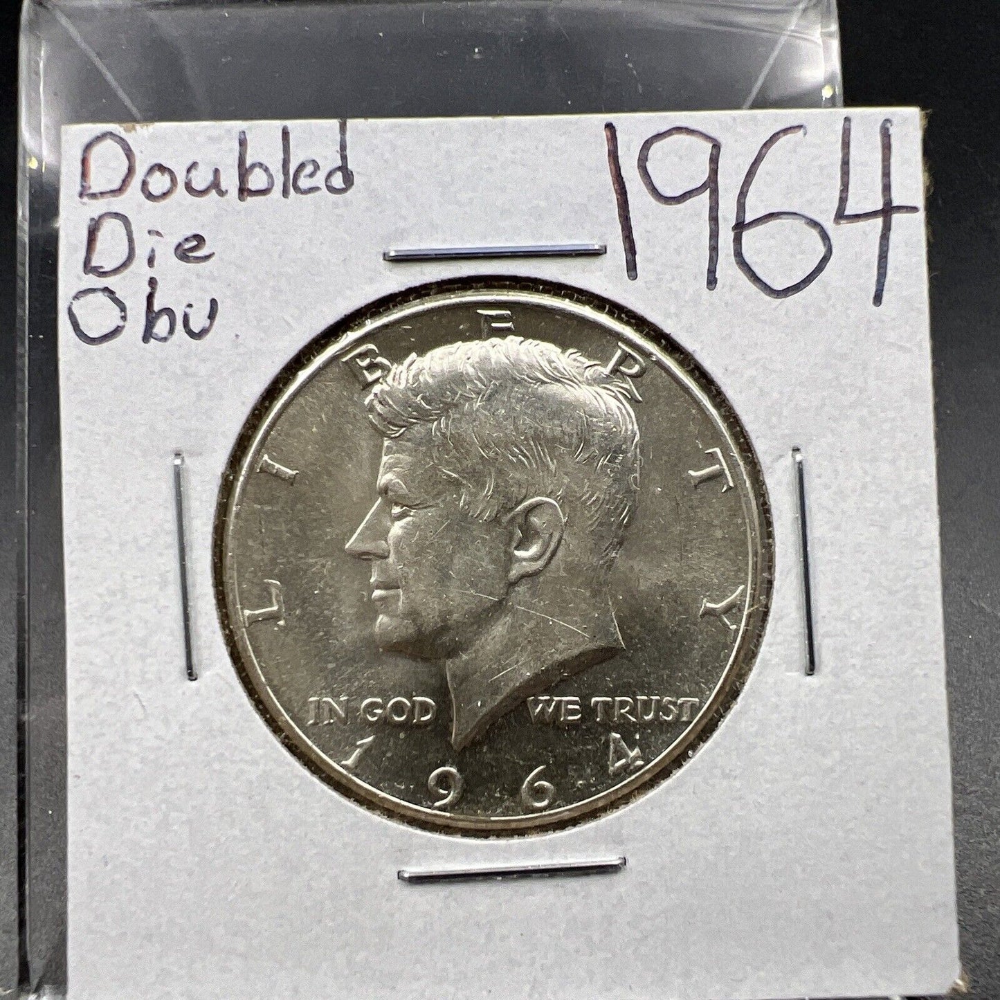 1964 P Kennedy 90% Silver Half Dollar Coin Choice AU About UNC Minor DDO Variety