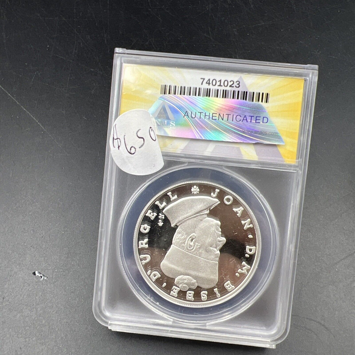 1984 Andorra 25 Diners Rare Proof Silver Coin ANACS PF69 DCAM