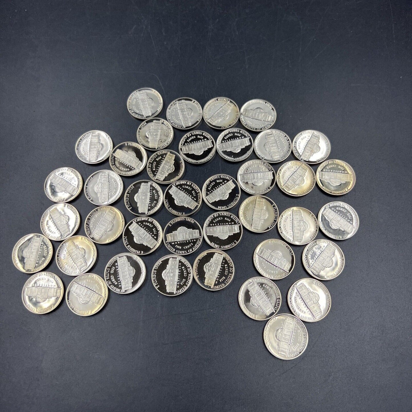 1992 S Gem Deep Cameo Proof Jefferson Nickel Roll 40 US Exact coins pictured