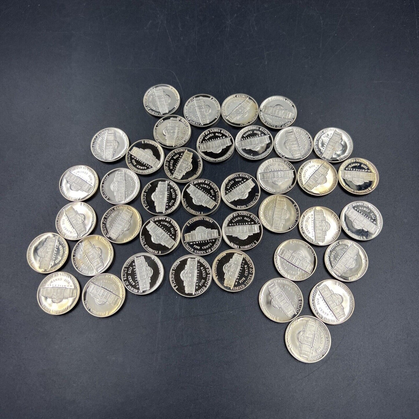 1992 S Gem Deep Cameo Proof Jefferson Nickel Roll 40 US Exact coins pictured