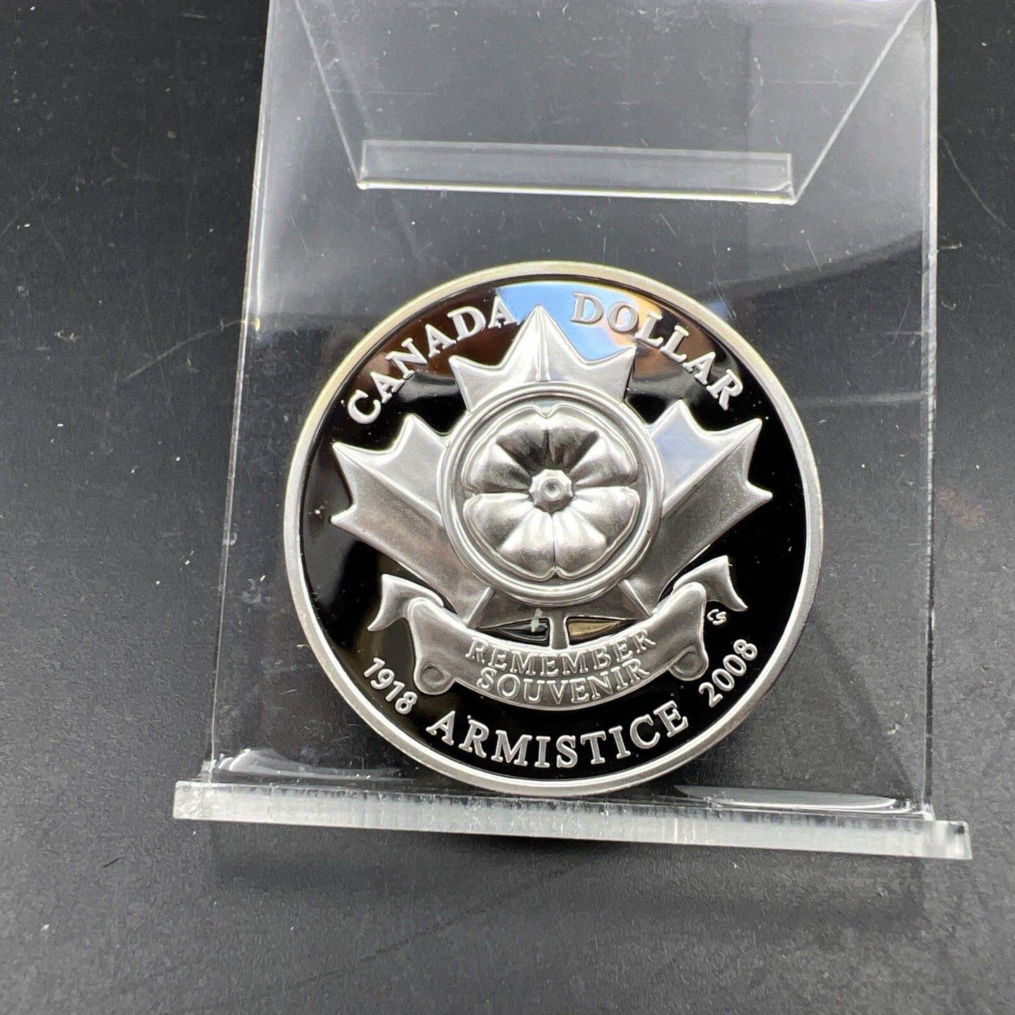 2008 Canada Ultra High Relief Proof Silver Coin Ottawa Mint Remember Souvenir