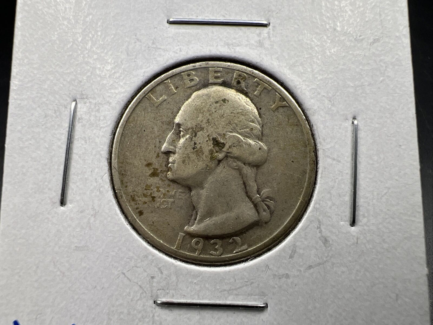 1932 S 25c Washington Silver Quarter Coin Choice Fine Circ Semi Key Date