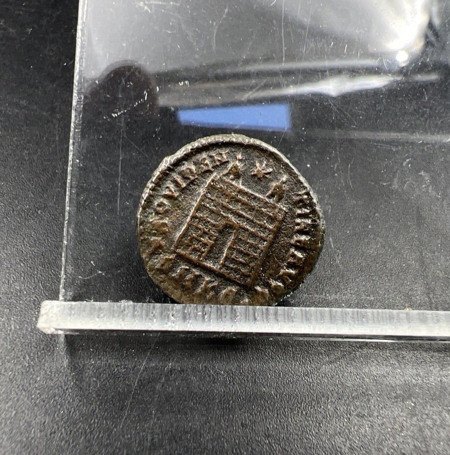 Ancient Roman Bronze Coin Circulated condition uncleaned - SKU #24AX1124