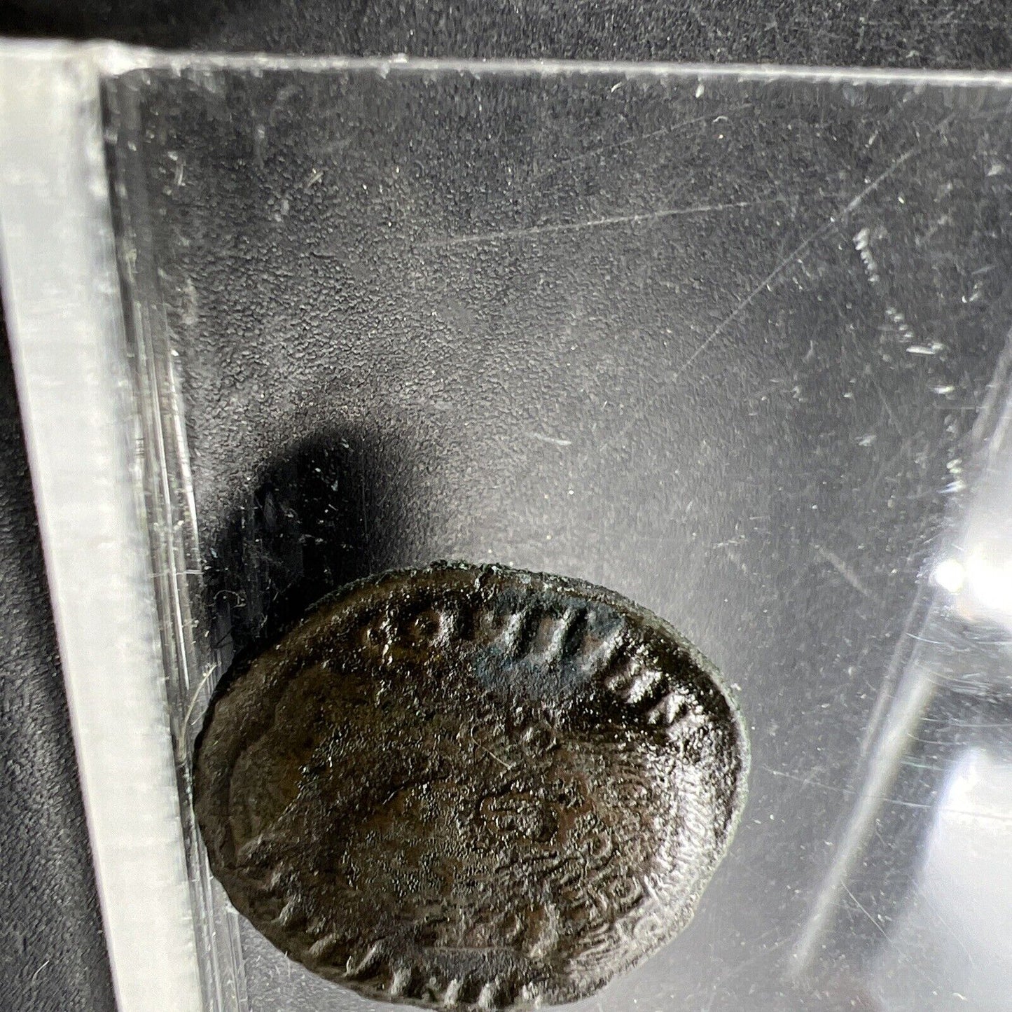 Ancient Roman Bronze Coin Circulated condition uncleaned - SKU #24AX1124