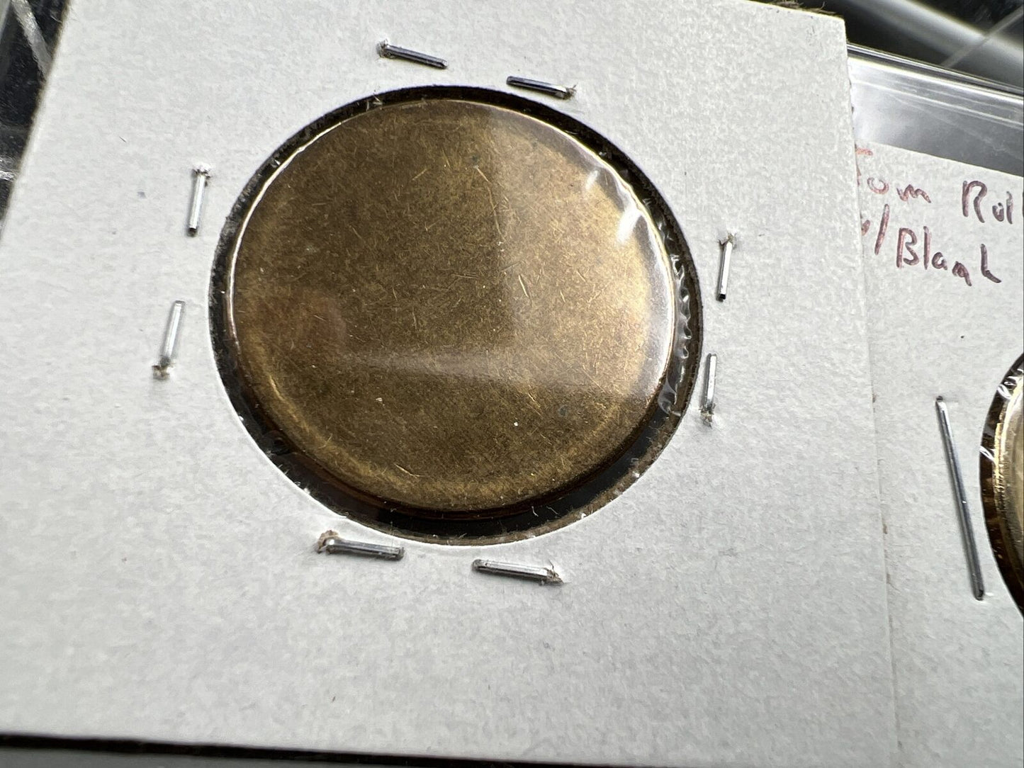 US Small Size Brass Dollar Blank Error Franklin Pierce 2010 Planchet 3 Coin Set